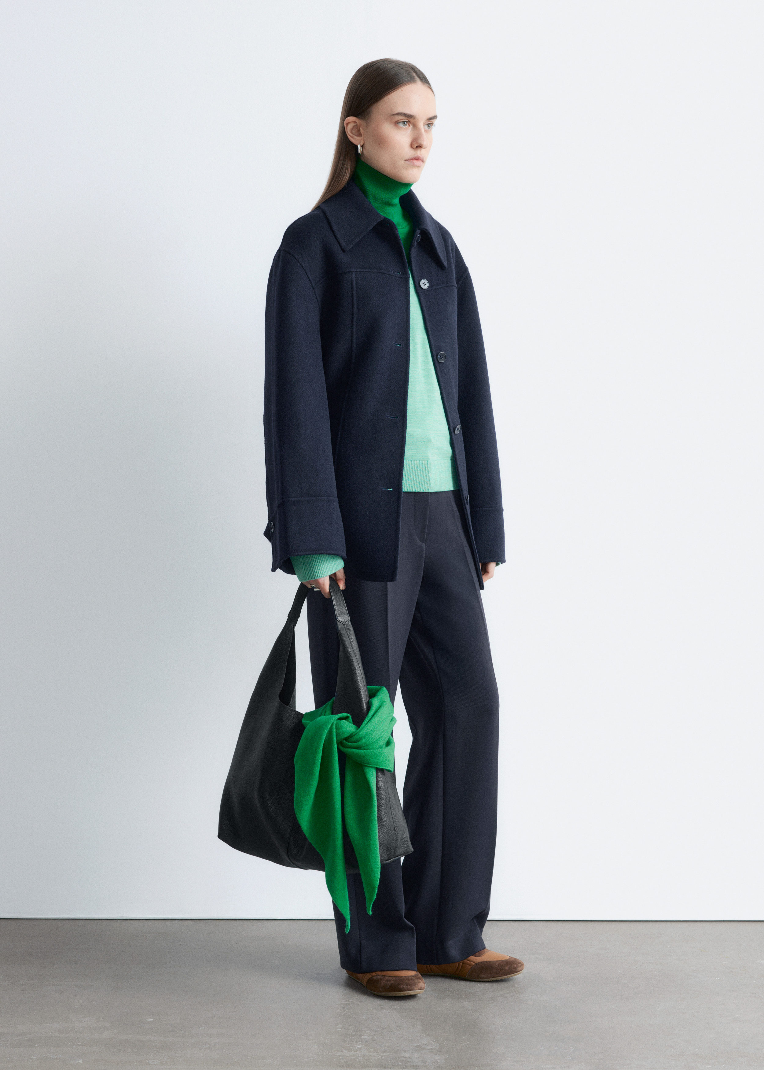 & Other Stories TAPERED WOOL JACKET