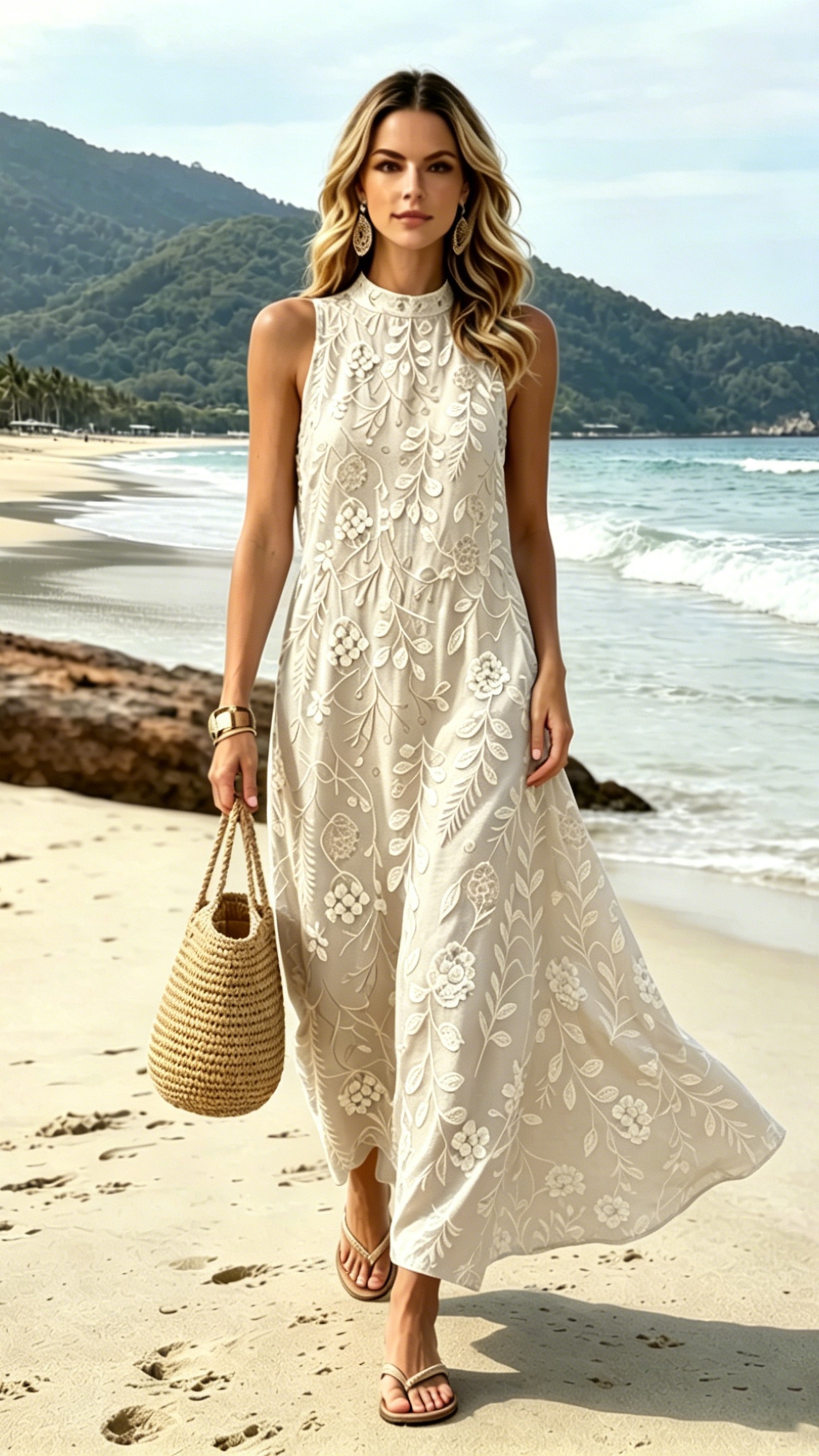 Women's Printed Stand-Collar Sleeveless Dress - Nordfashionstorm - Women's Clothing, Fashion for You - Nordfashionstorm.com