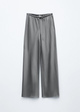 & Other Stories DRAWSTRING SATIN TROUSERS