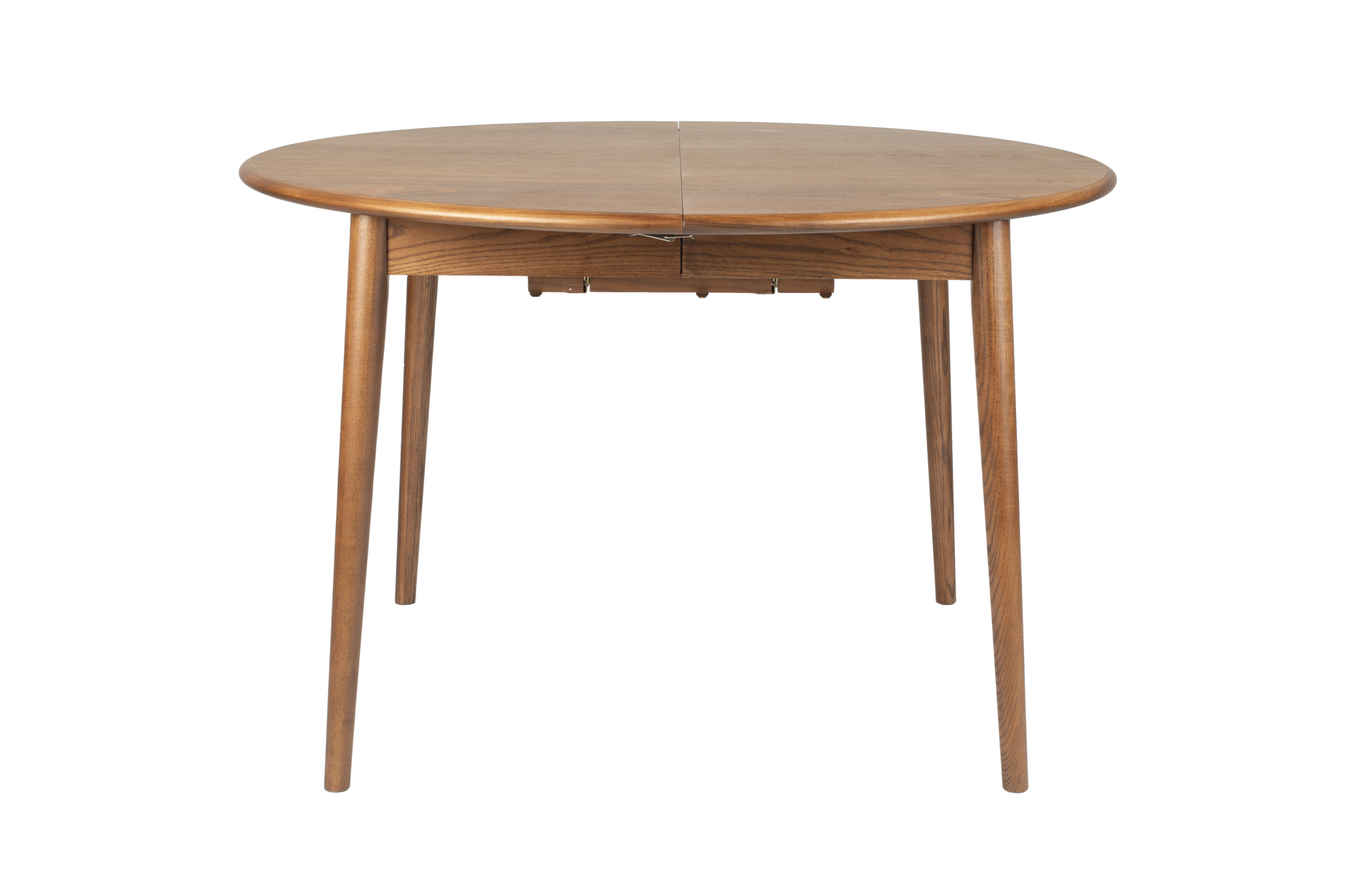 Eettafel Twist rond uitschuifbaar walnoot 120-160 cm