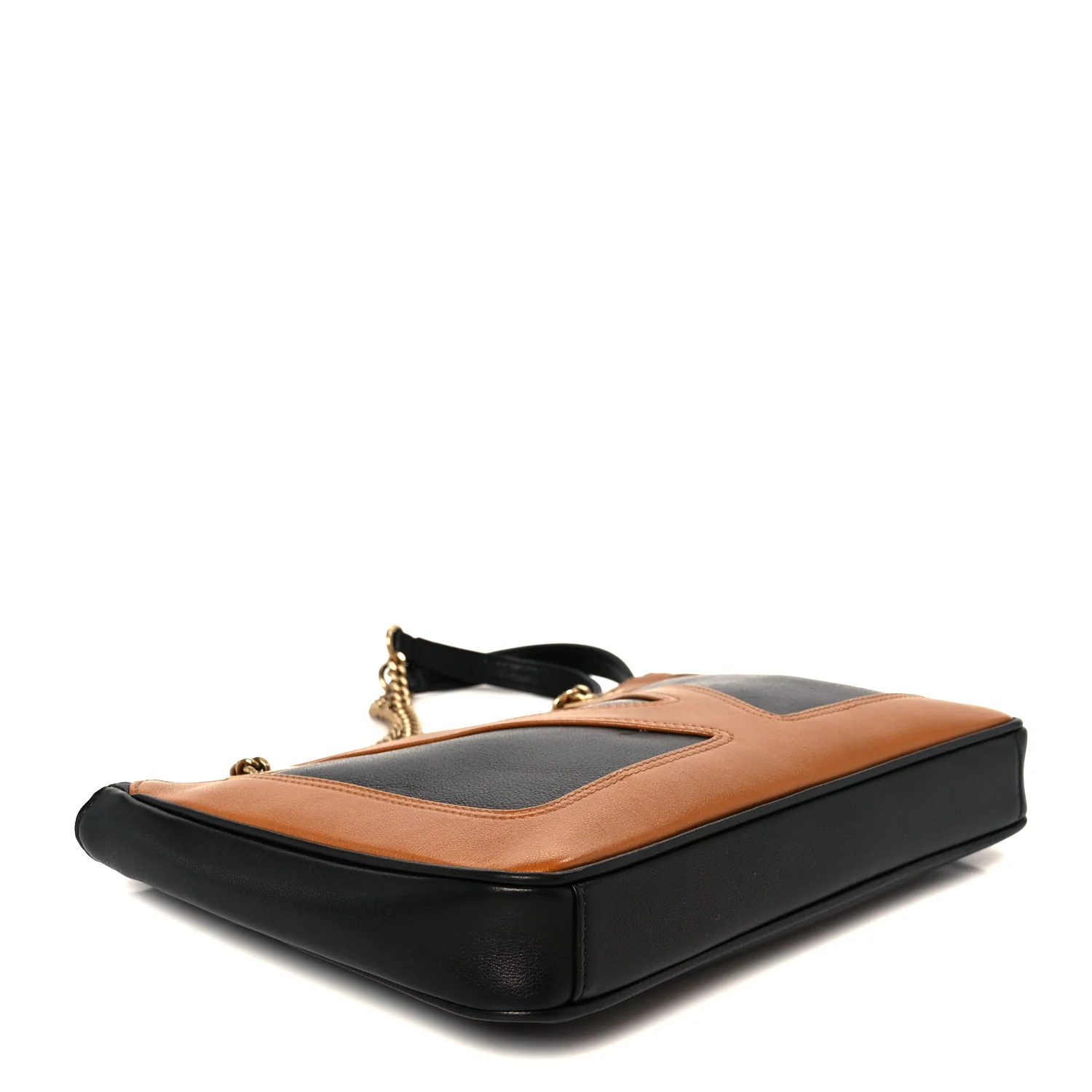 Nappa Small Viva Superstar Shopping Tote Black Brown - Top Club