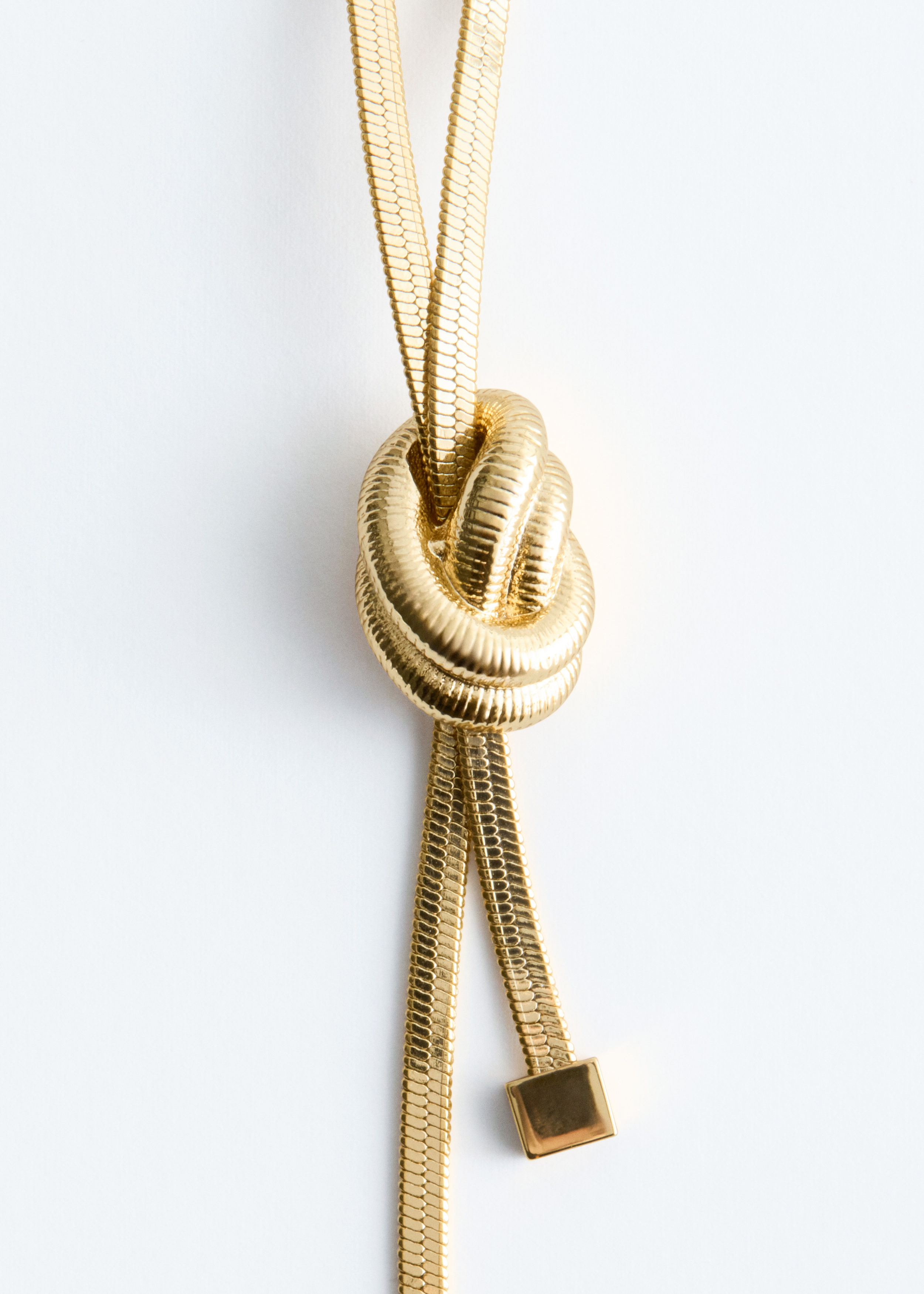 & Other Stories KNOT-DETAIL LARIAT NECKLACE