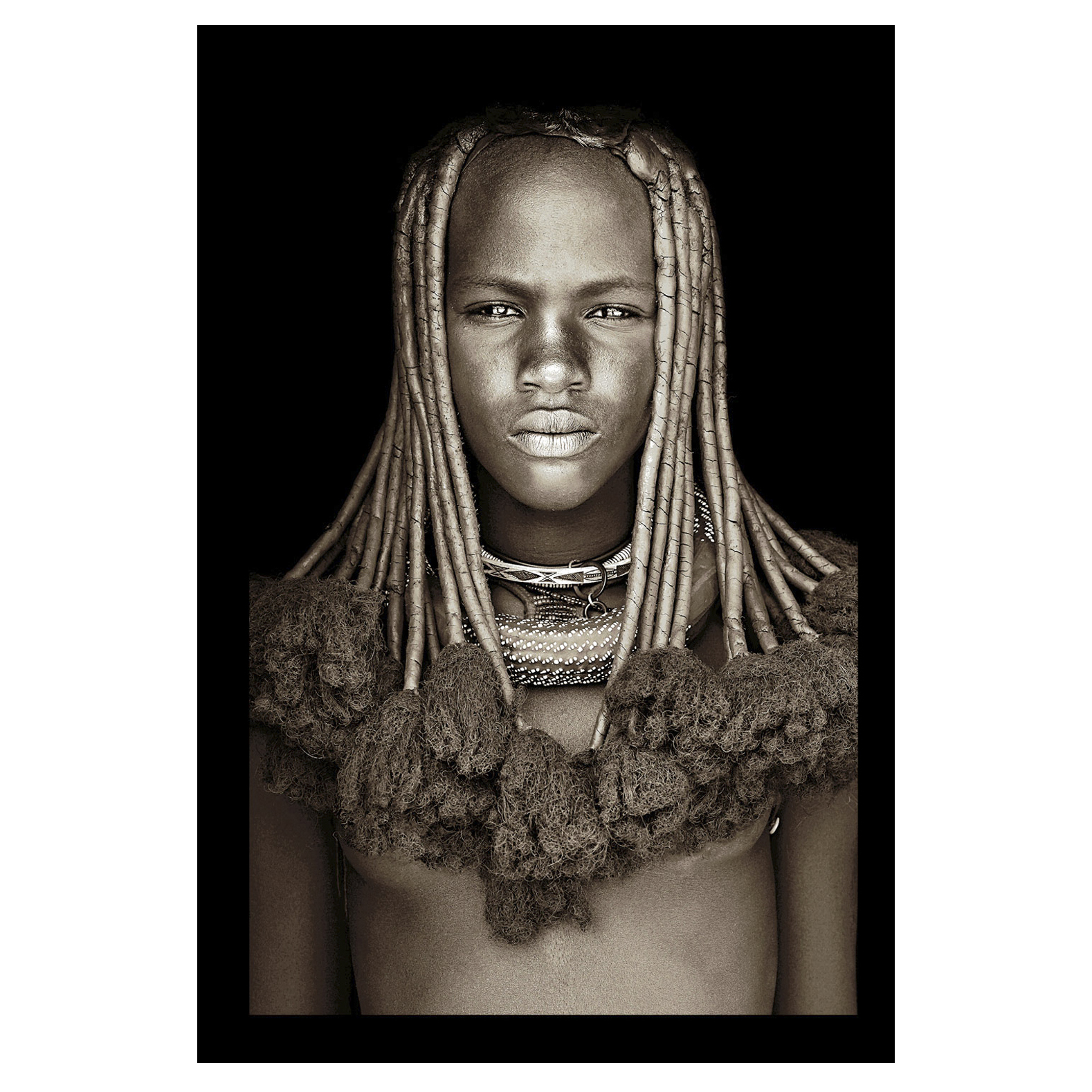 Schilderij Himba girl 185x115 cm