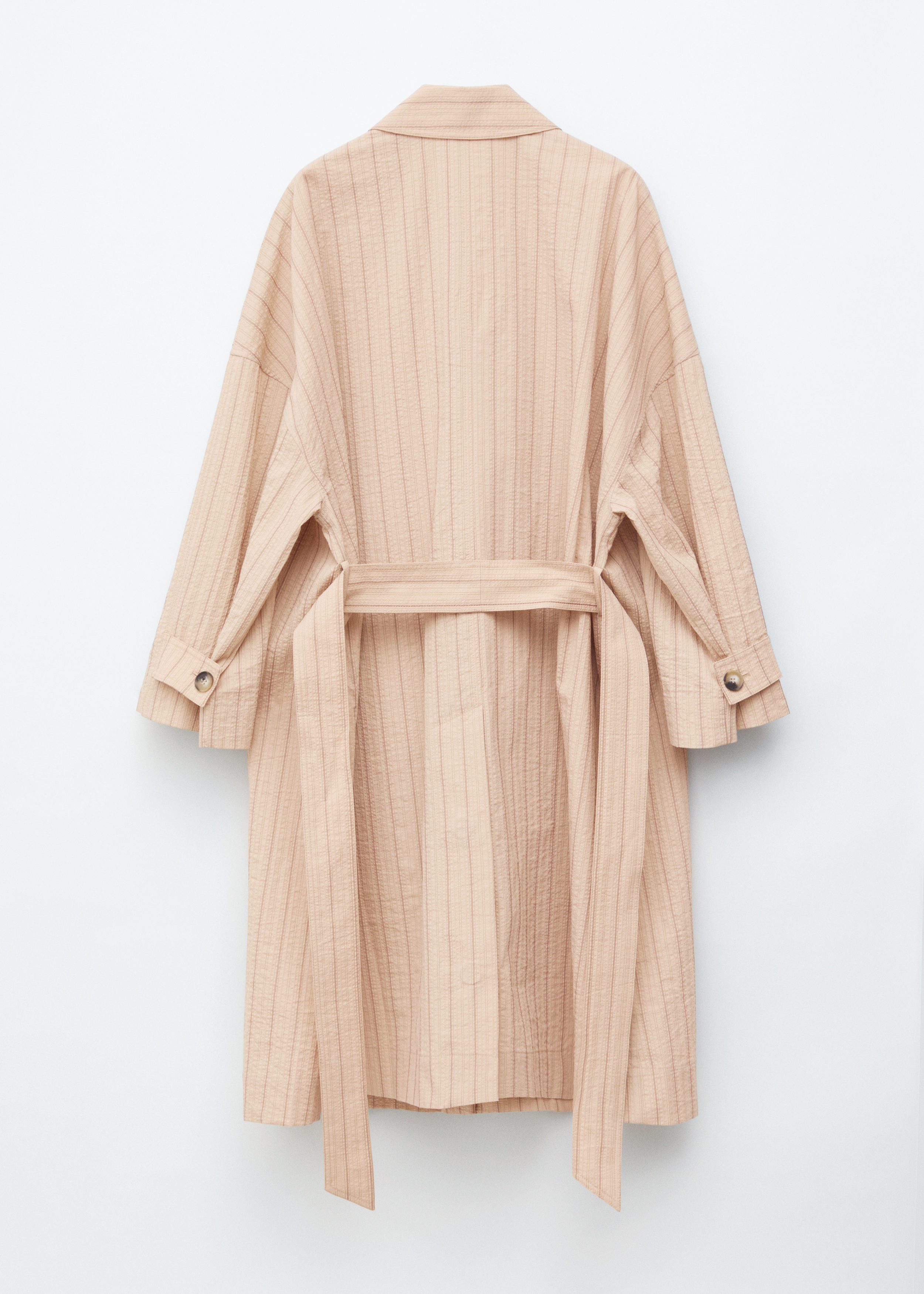 & Other Stories OVERSIZED PINSTRIPE TRENCH COAT