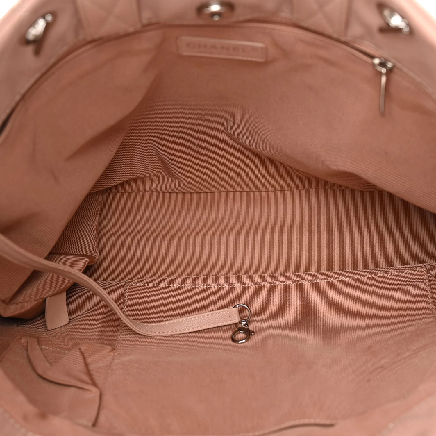 Caviar Quilted Shopping Tote Pink - Top Club