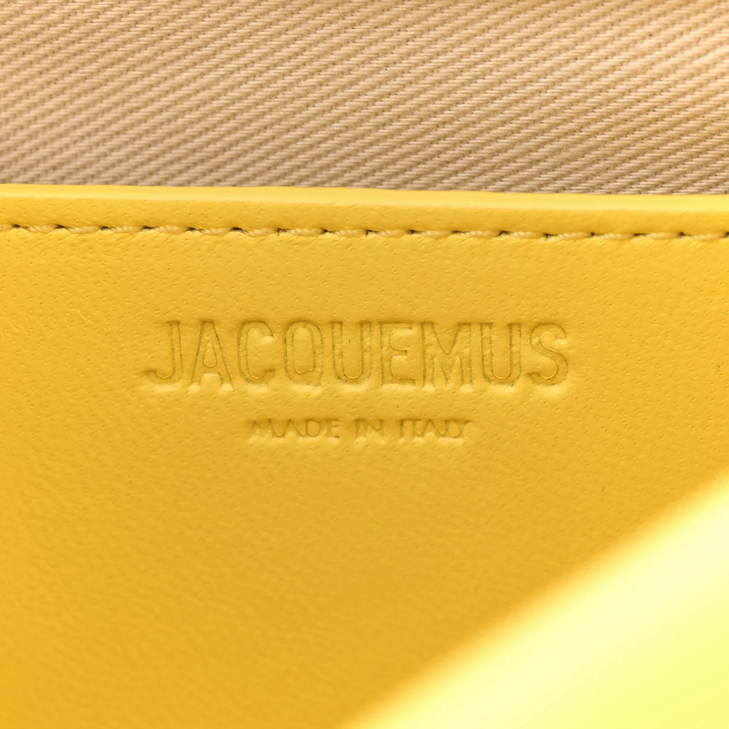Smooth Calfskin La Petite Pochette Rond Carre Yellow - Top Club