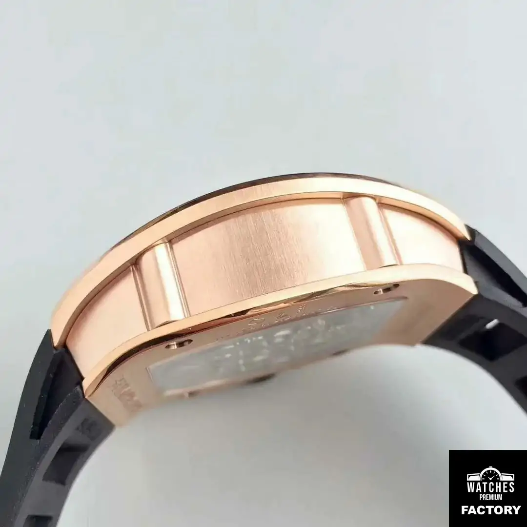 Richard Mille RM001 Rose Gold Tourbillon JB Factory Black Dial