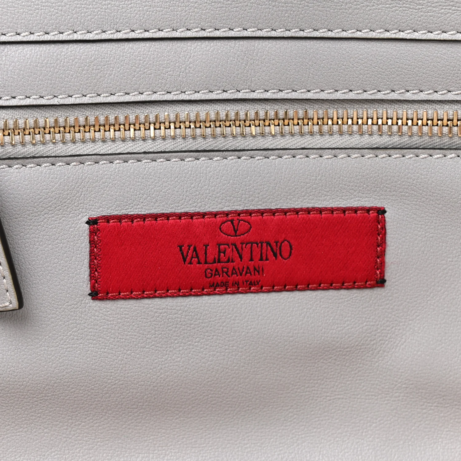 Vitello Small Rockstud Tote Grey - Top Club