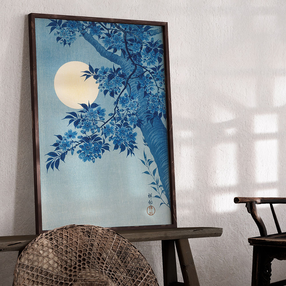 Poster Ohara Koson - Blossoming Cherry 70x100 cm