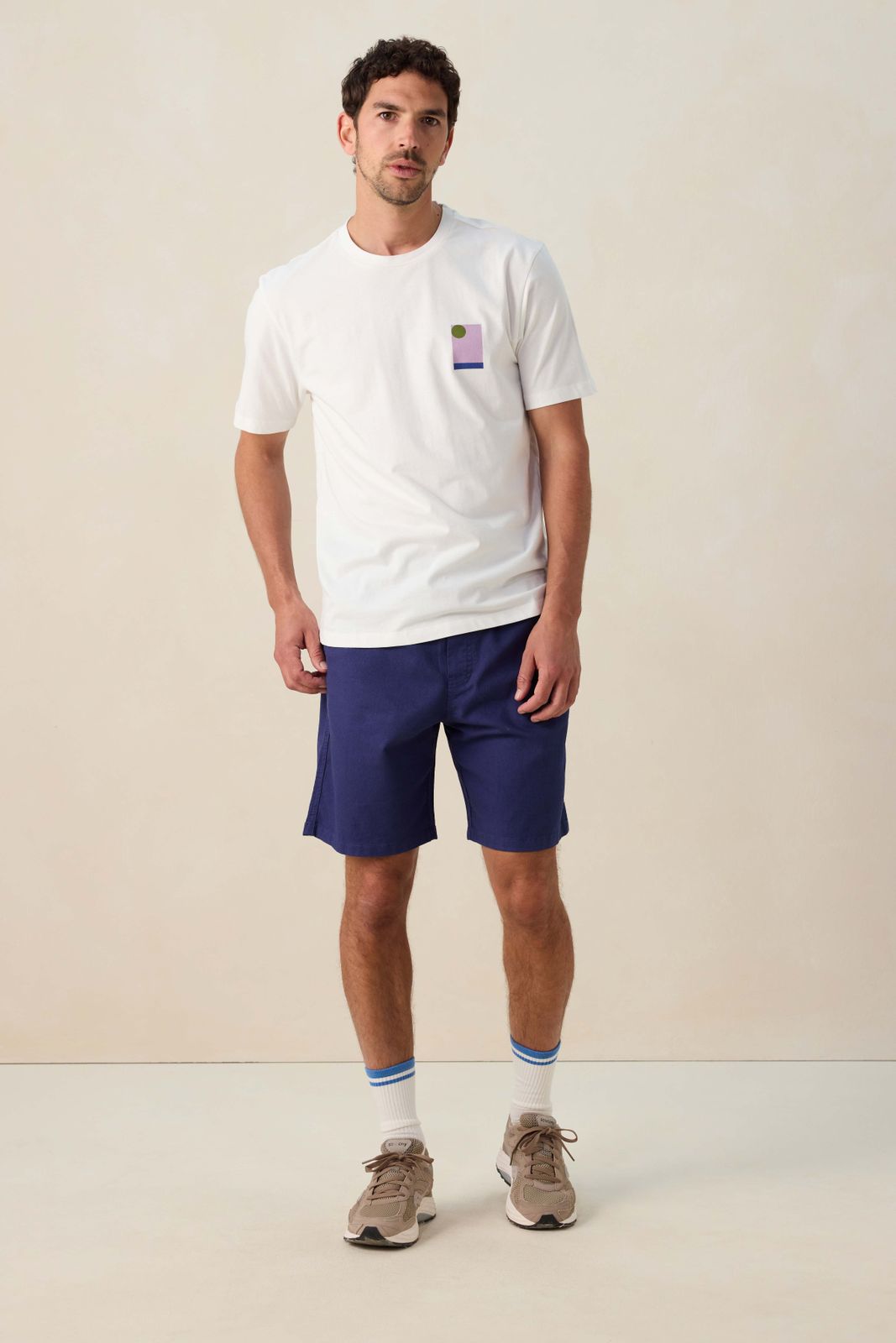 Wit T-shirt met artwork