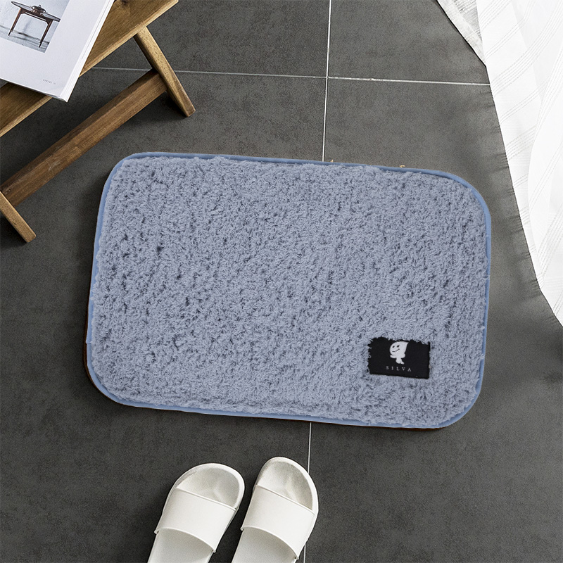 1.7cm Pile Height Polyester Water Absorbent Washable Shaggy Carpet Non-slip Door Mat Rugs Bathroom Mat