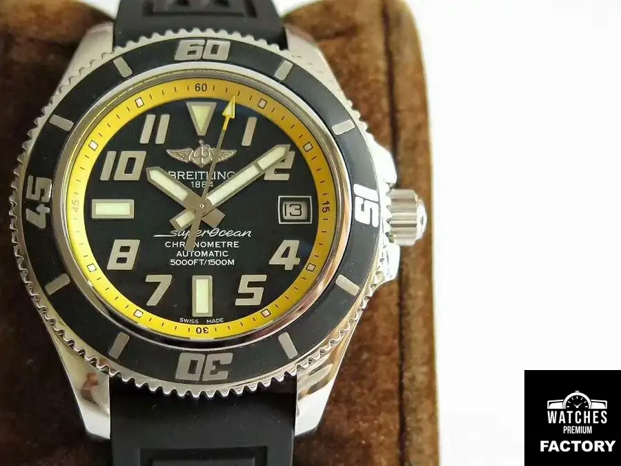Breitling Superocean 42 Abyss Yellow A1736402 / BA32 ZF Factory Black & Yellow Dial