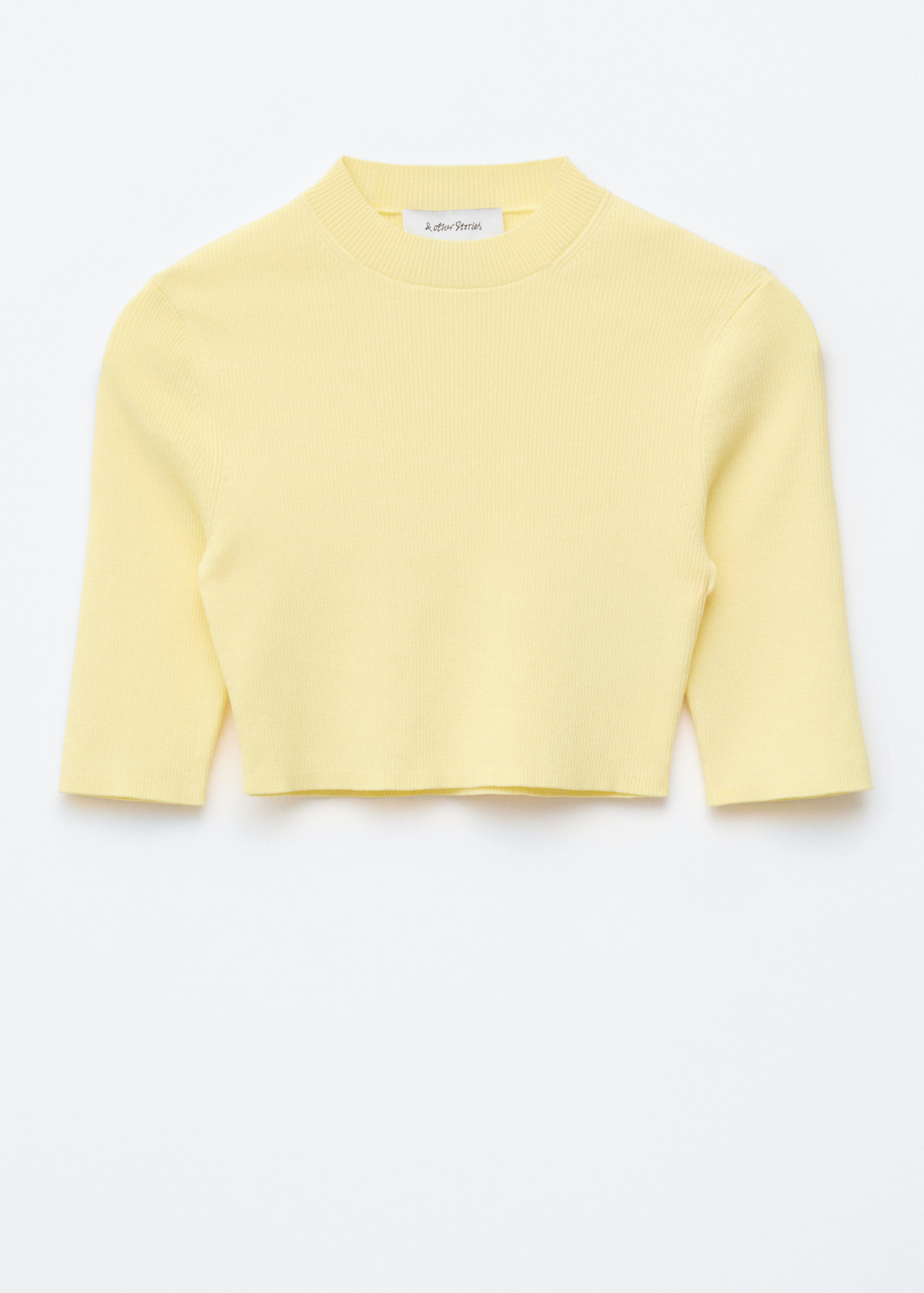 & Other Stories SLIM-FIT CROPPED T-SHIRT