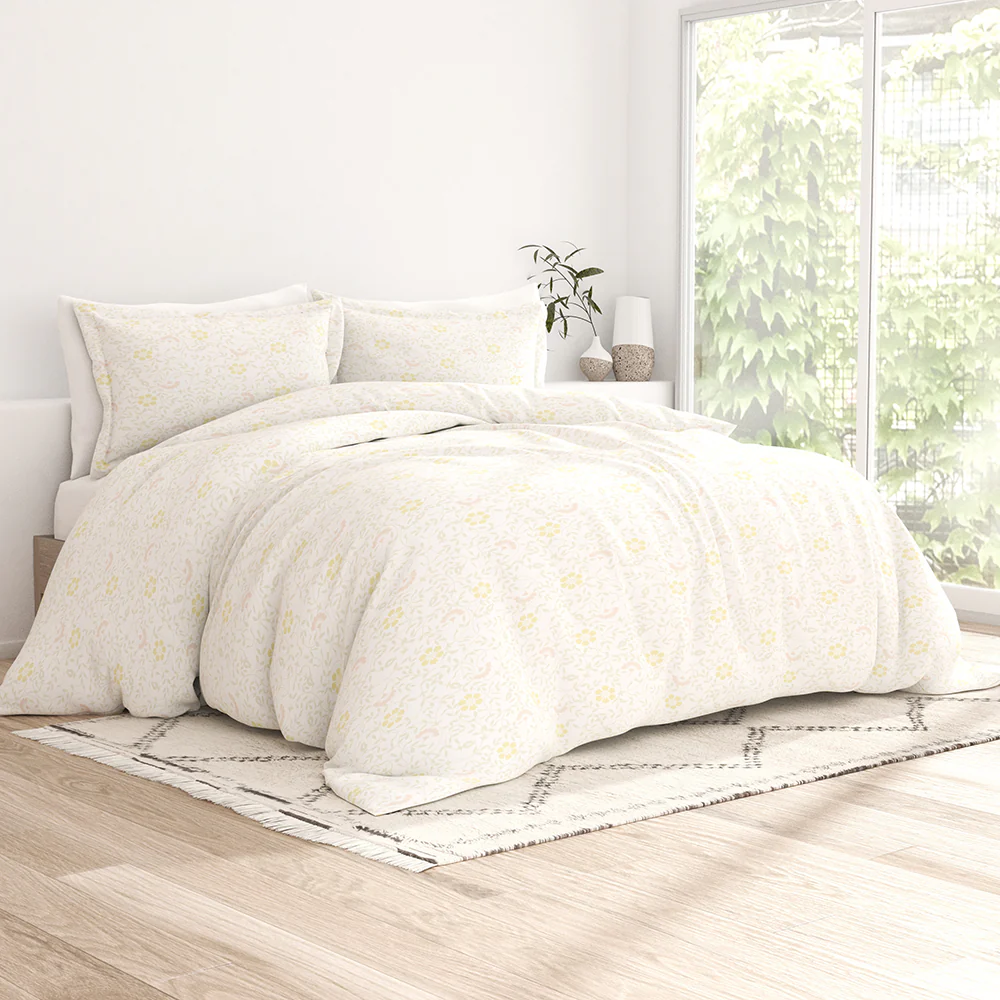 Spring Vine Pattern 3-Piece Duvet Cover Set
