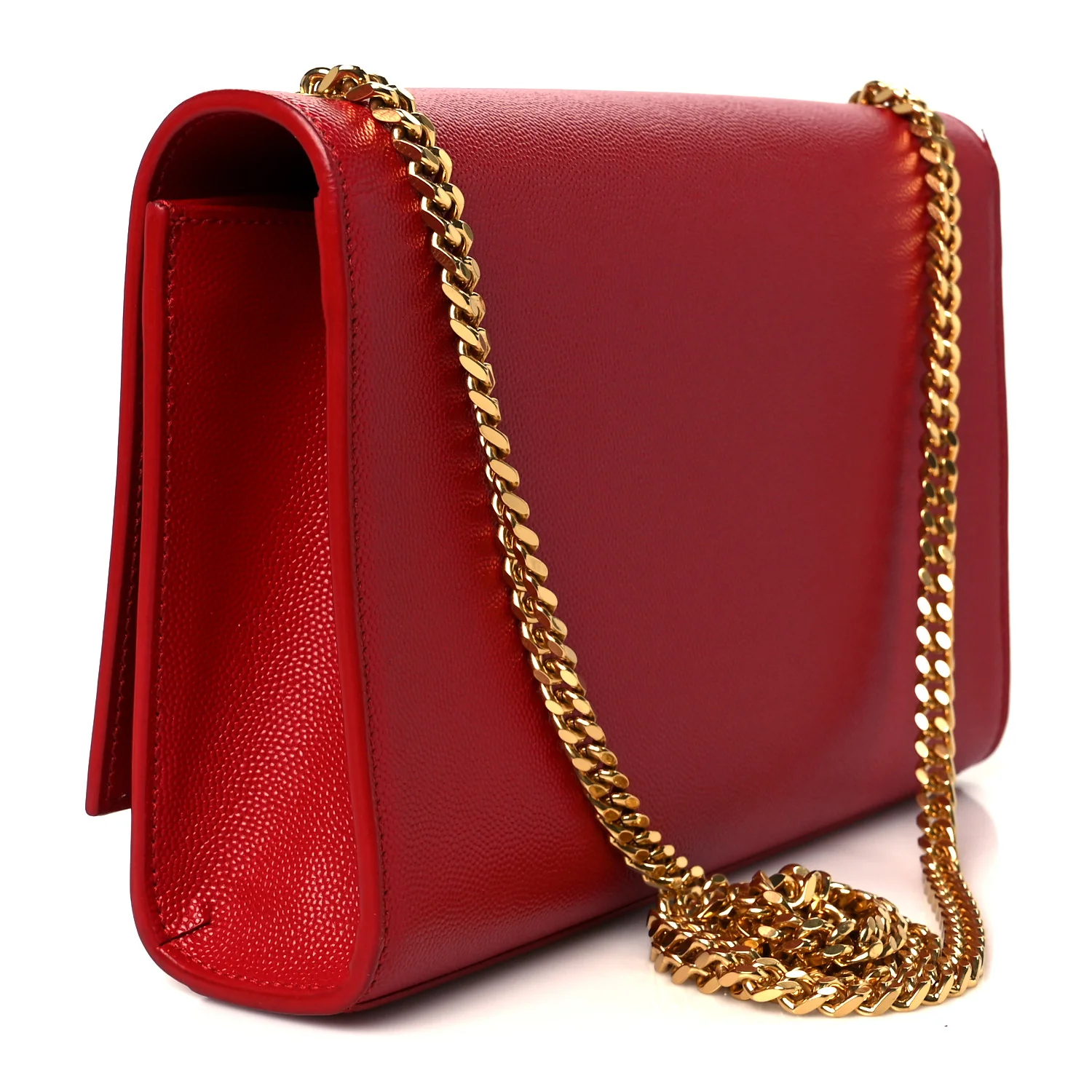 Grain De Poudre Medium Monogram Kate Satchel Red - Top Club