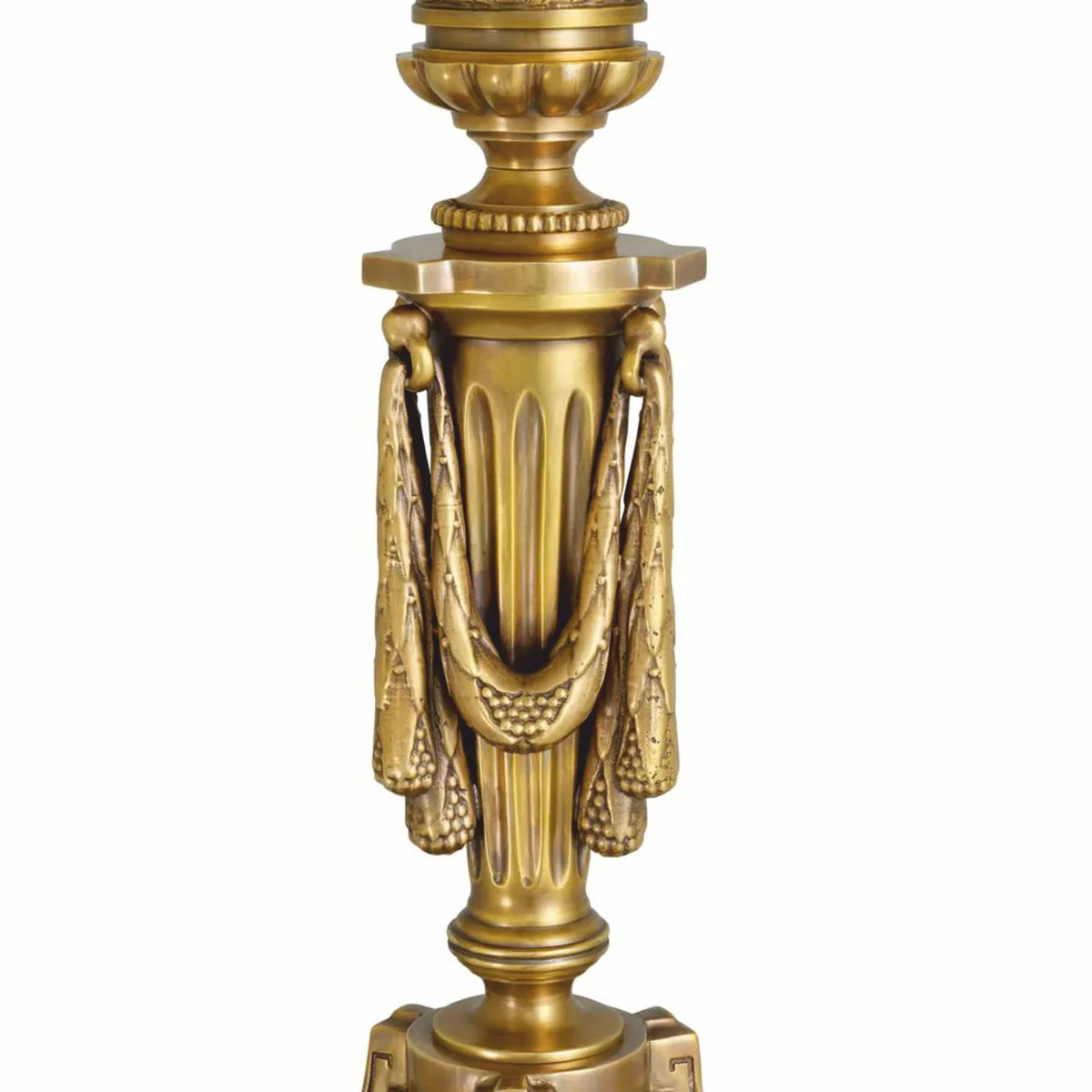 Luxury Baroque table lamp antique gold / red H. 83.5 cm - Baroque desk lamp