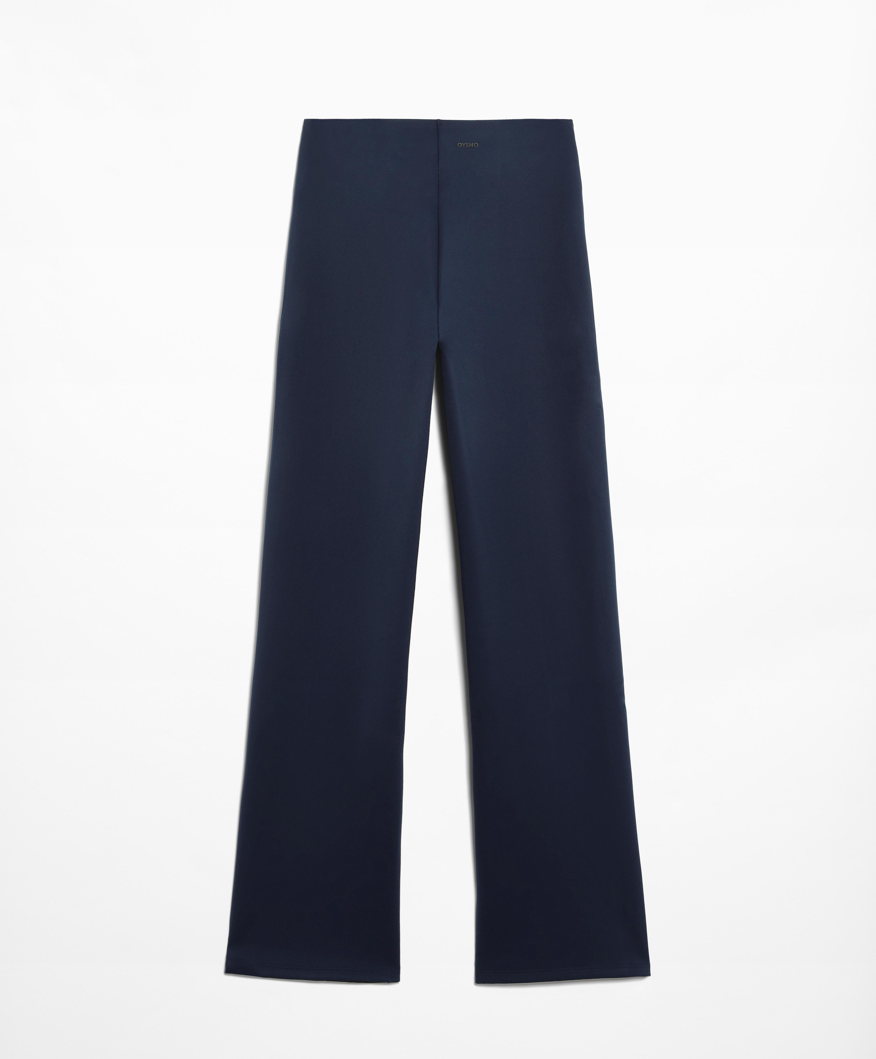 OYSHO Neoprene-effect straight-leg trousers