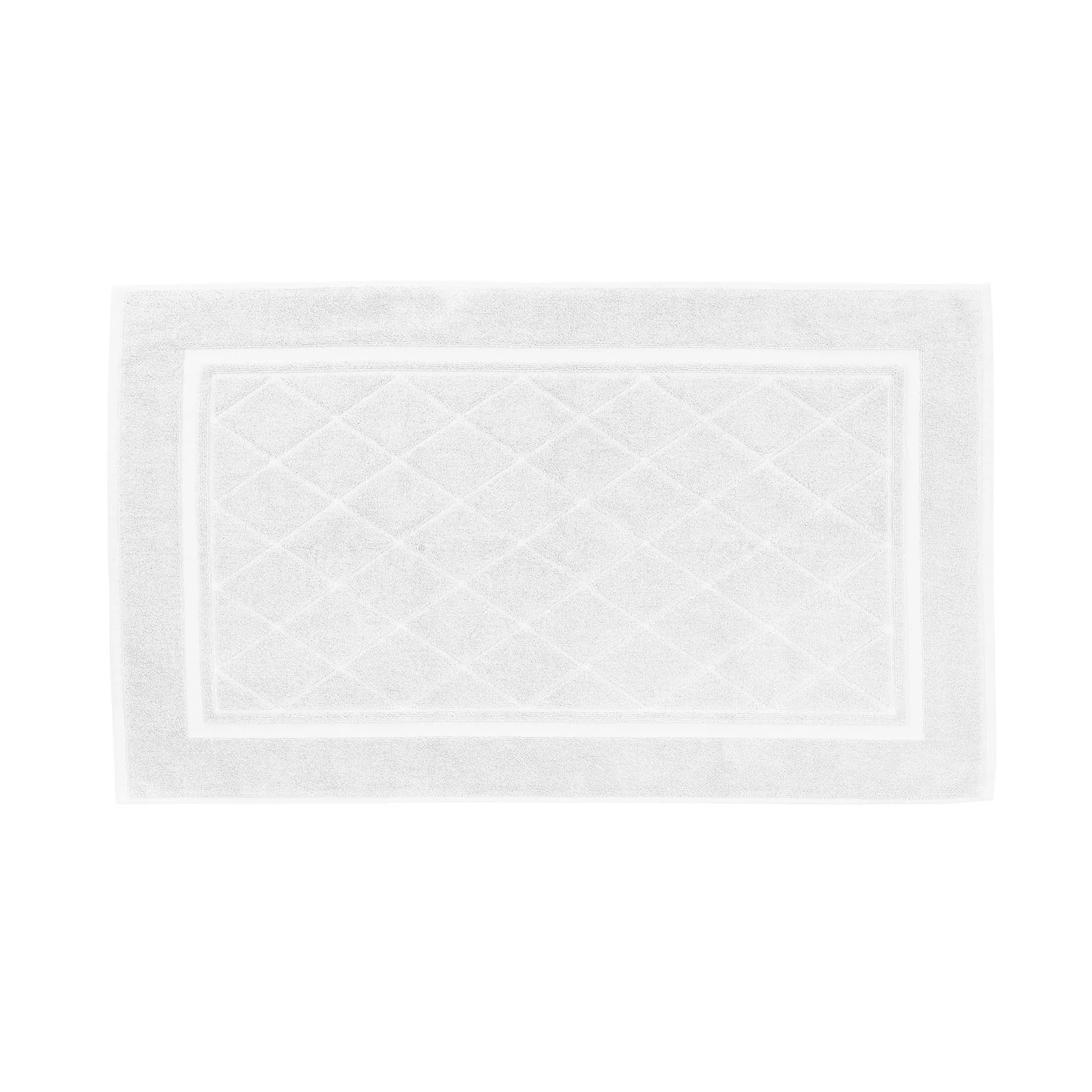 Tappeto Bagno In Cotone Minorca Cm. 60X100 Bianco Spugnissima