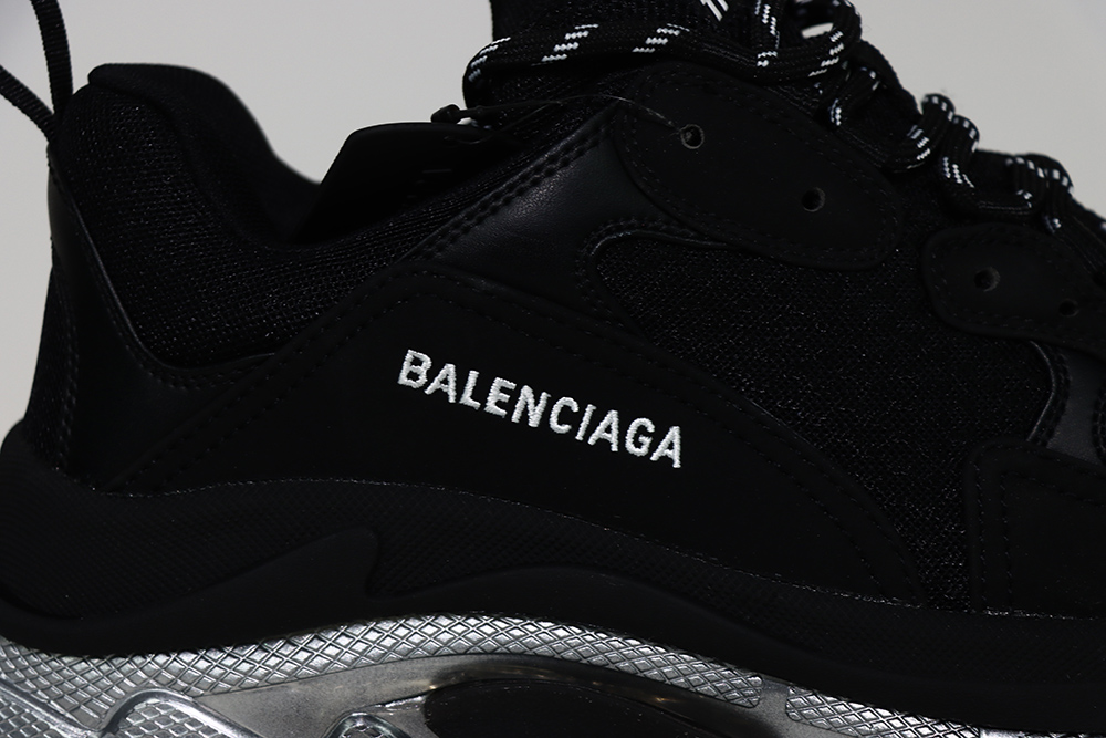 BALENCIAGA TRIPLE S SNEKAER  Black Silver - Sneaker Replica Workshop
