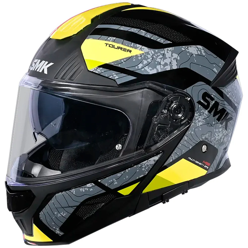 SMK GULLWING NAVIGATOR HELMET - GRAY / YELLOW