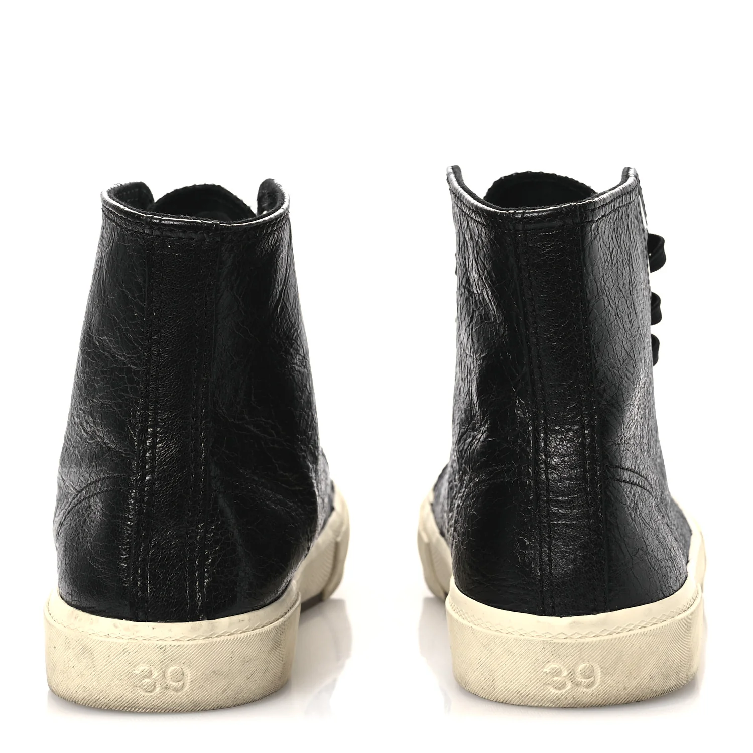 Agneau Arena Womens Paris High Top Sneakers 39 Black - Top Club