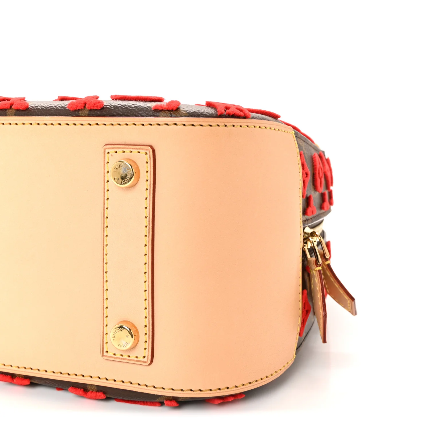 Monogram Tuffetage Deauville Cube Red - Top Club