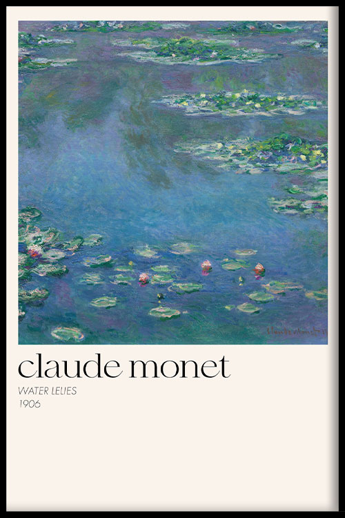 Walljar poster ingelijst - Claude Monet - Water Lelies Poster ingelijst - 70 x 100 cm