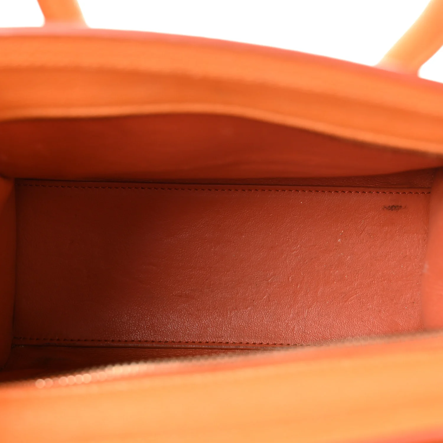 Goatskin Nano Luggage Orange - Top Club