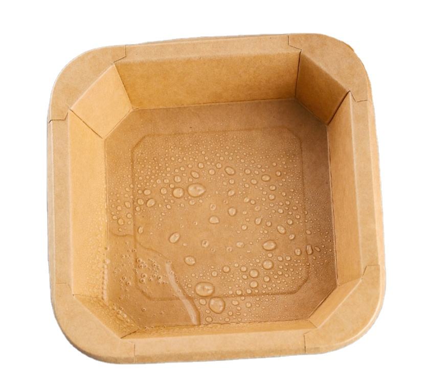 Octagonal Disposable Kraft Paper Food Box