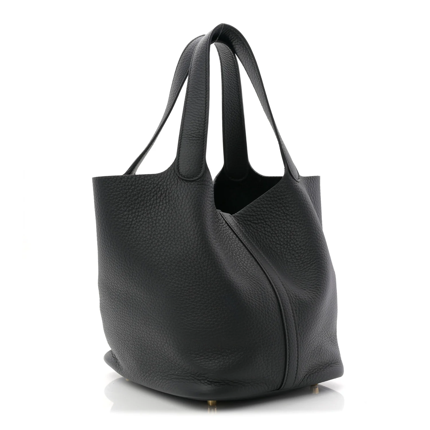 Taurillon Clemence Picotin Lock 22 MM Black - Top Club