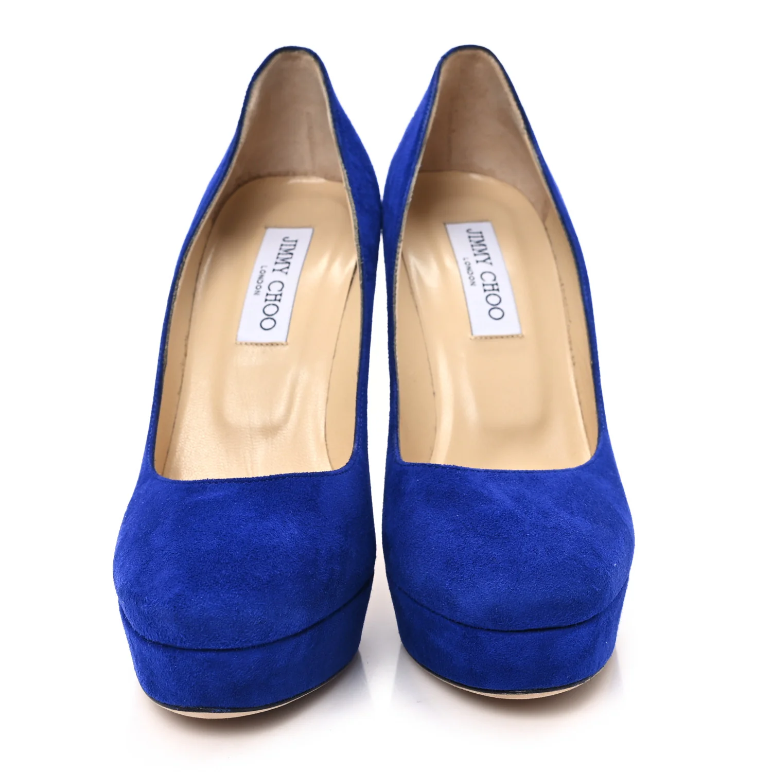 Suede 120mm Platform Pumps 38 Electric Blue - Top Club