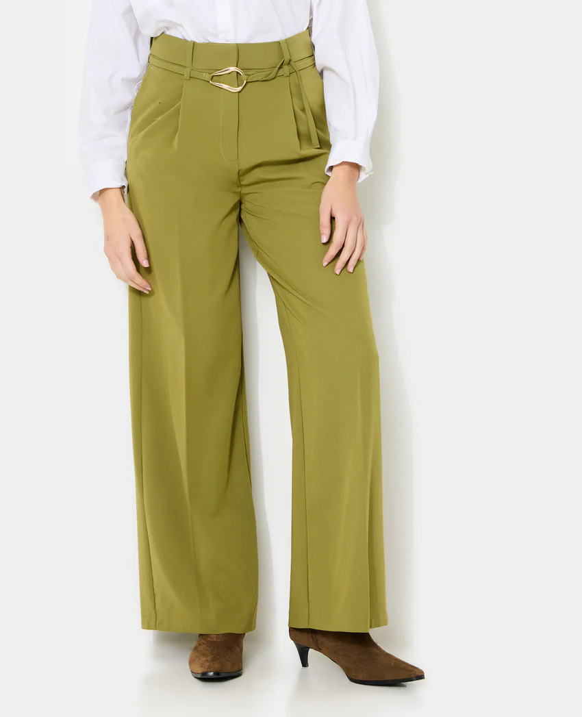 Pimkie Pantalon droit avec ceinture et boucle fantaisie