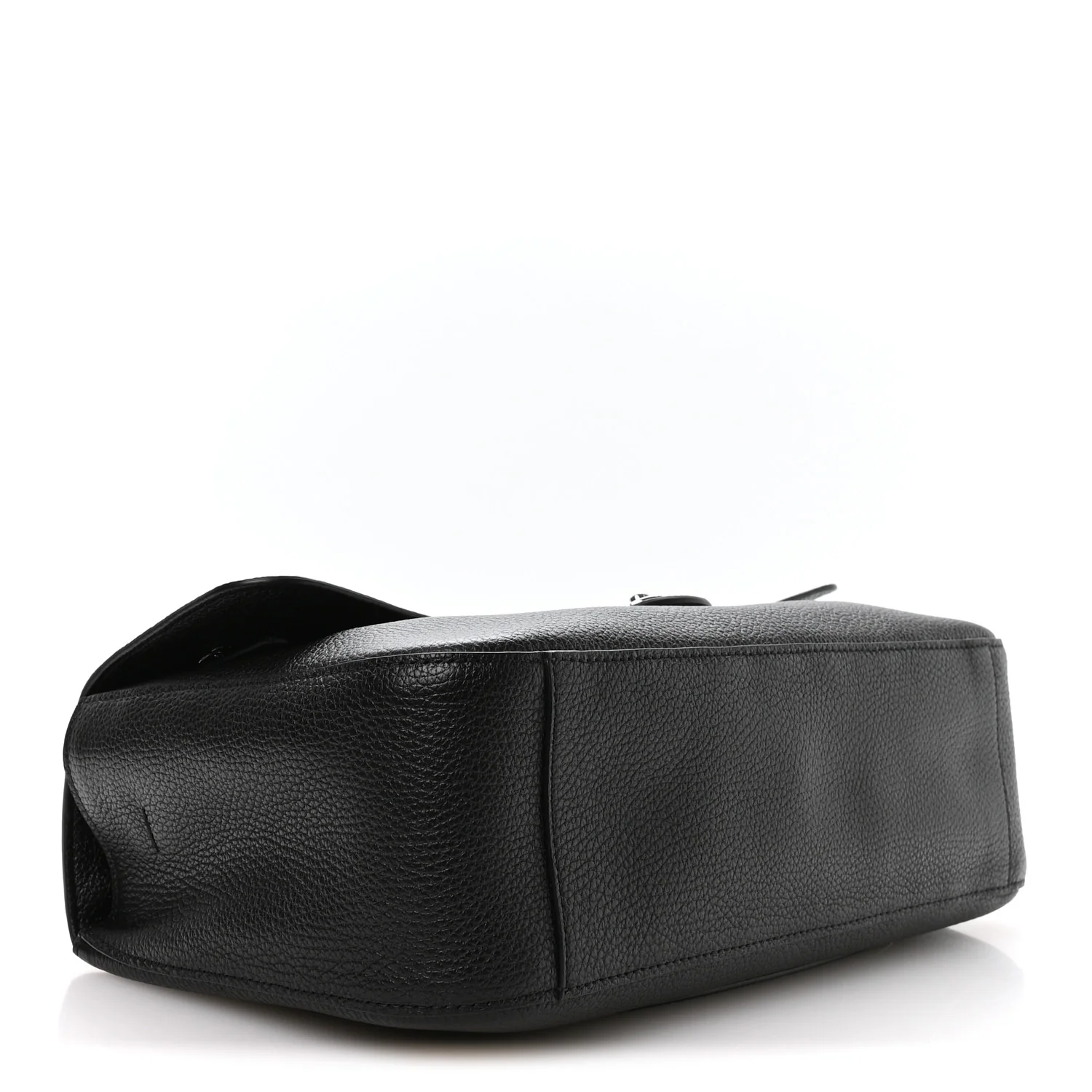 Grained Calfskin Small Souplissimo Maxi Flap Black - Top Club