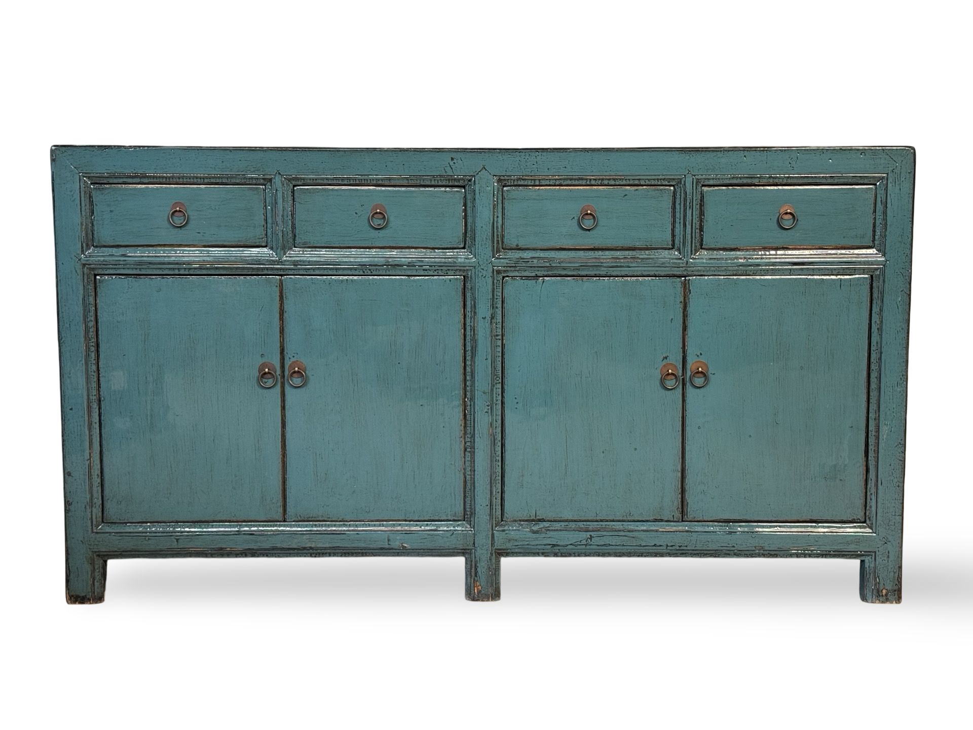 Dressoir 4 deur 3 lades blauw uniek Dressoir 4 deur 3 la blauw uniek