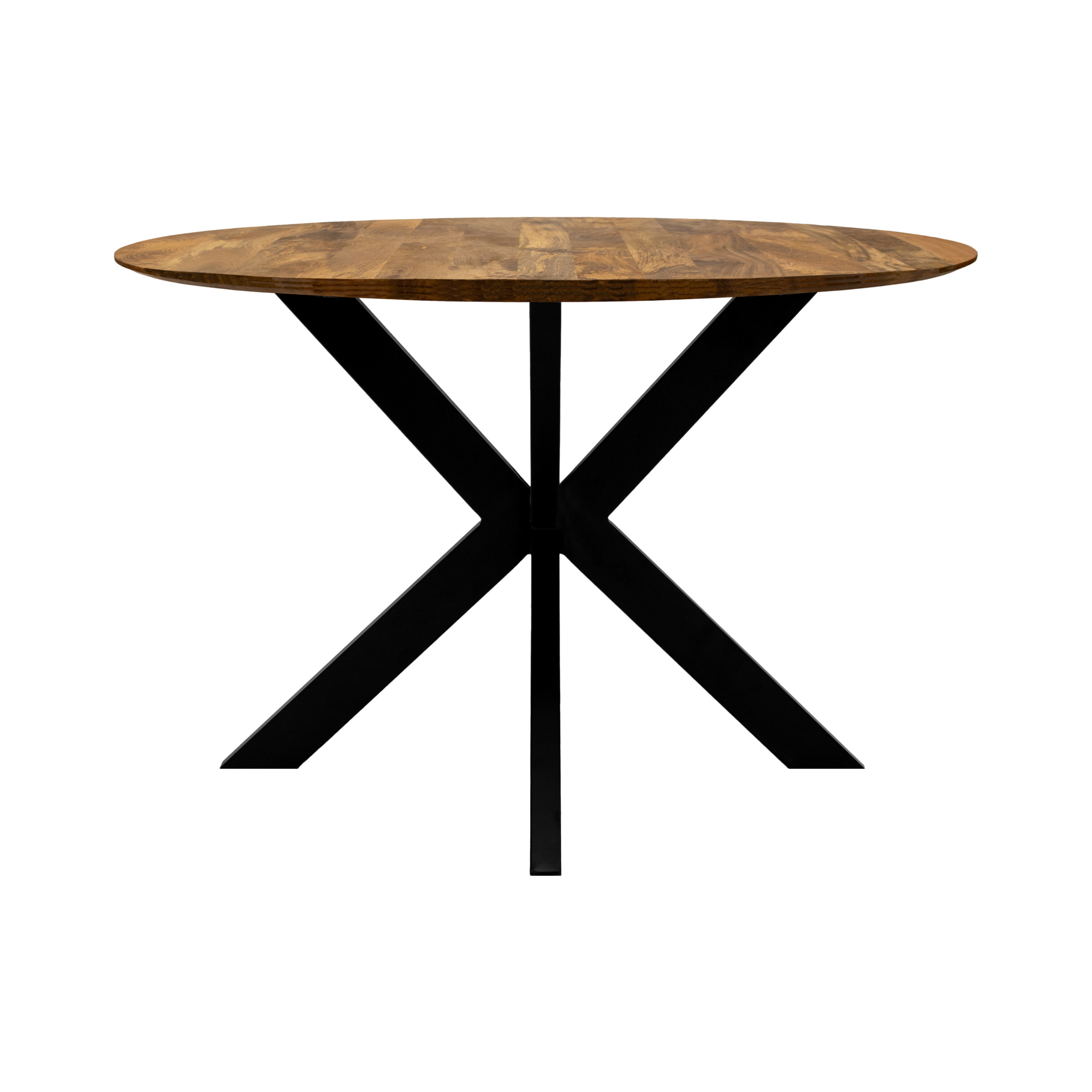 Kick tafel Jake - rond 120cm bruin