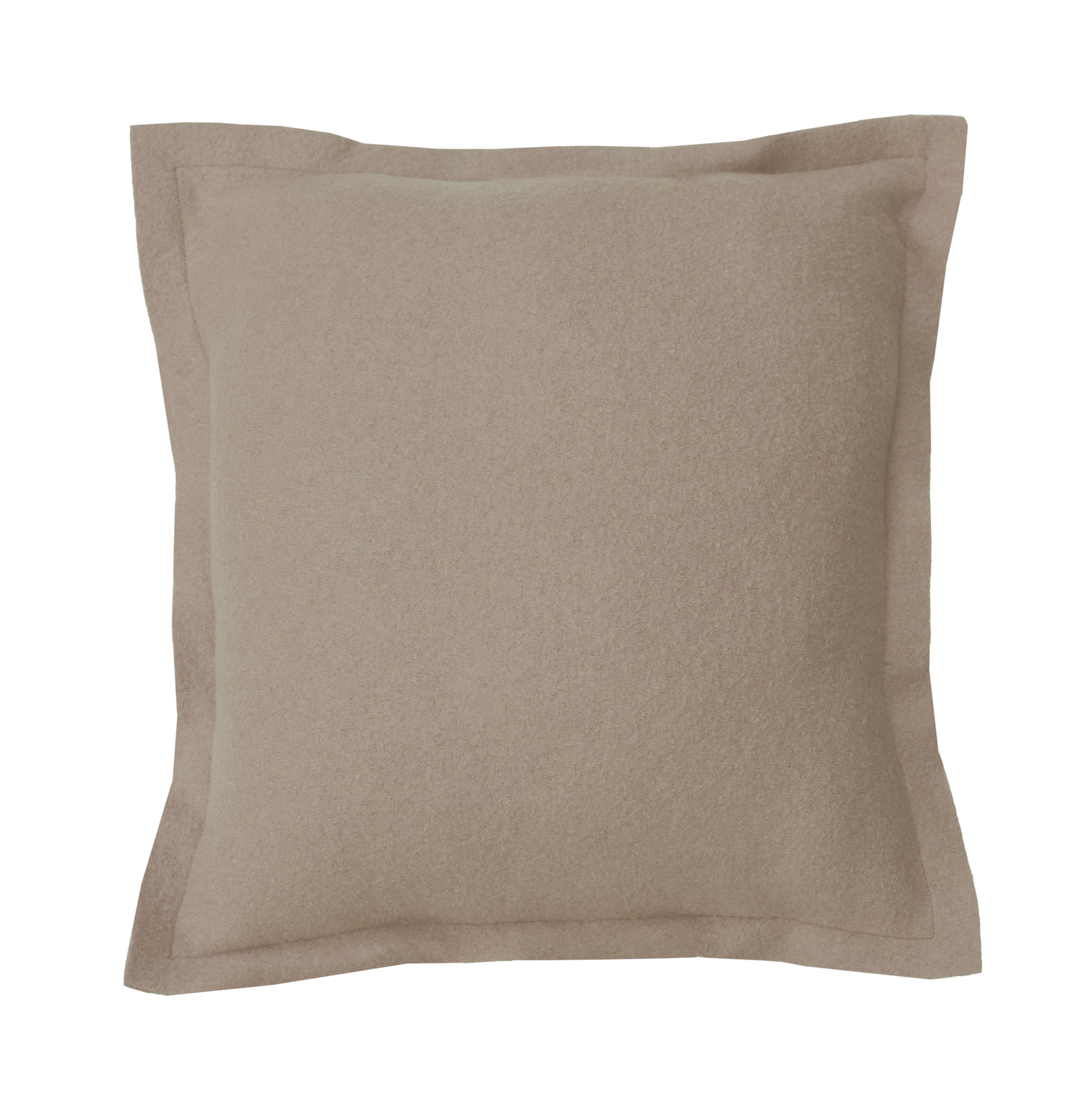 Sierkussen boiled wool zand 53x53 cm