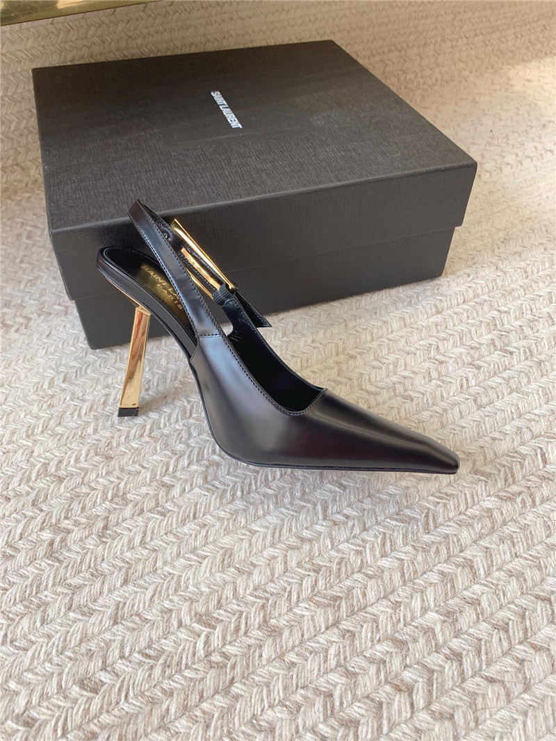 YSL catwalk style small square toe high heel sandals - Sneaker Replica Workshop