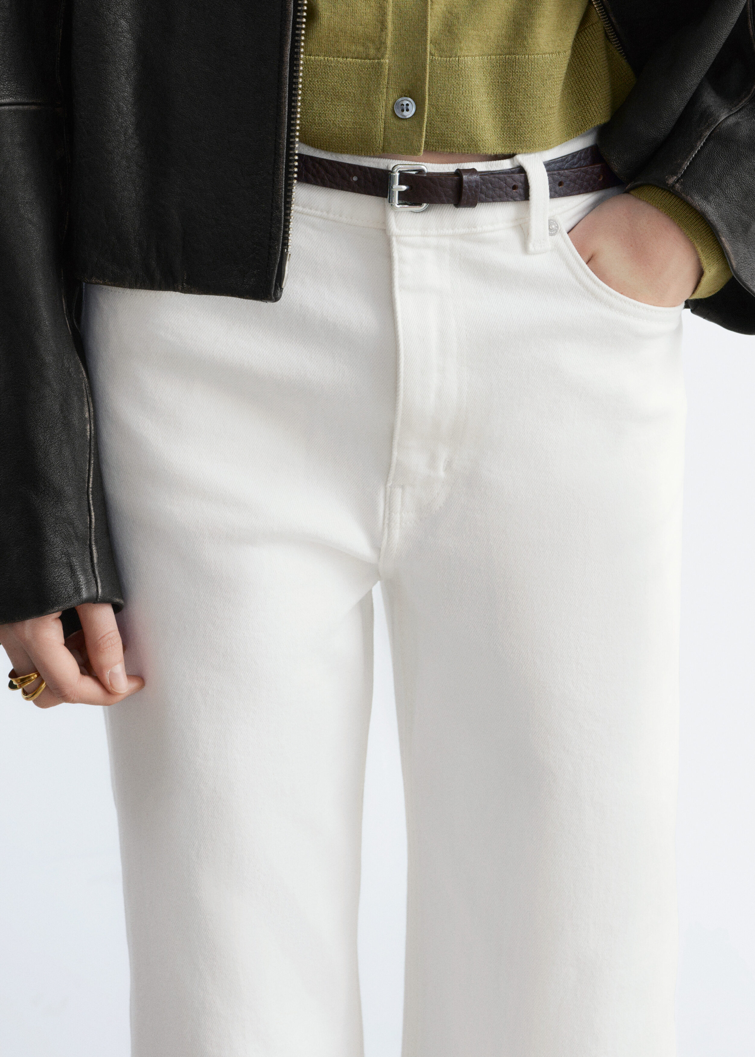 & Other Stories CROPPED WIDE-LEG JEANS