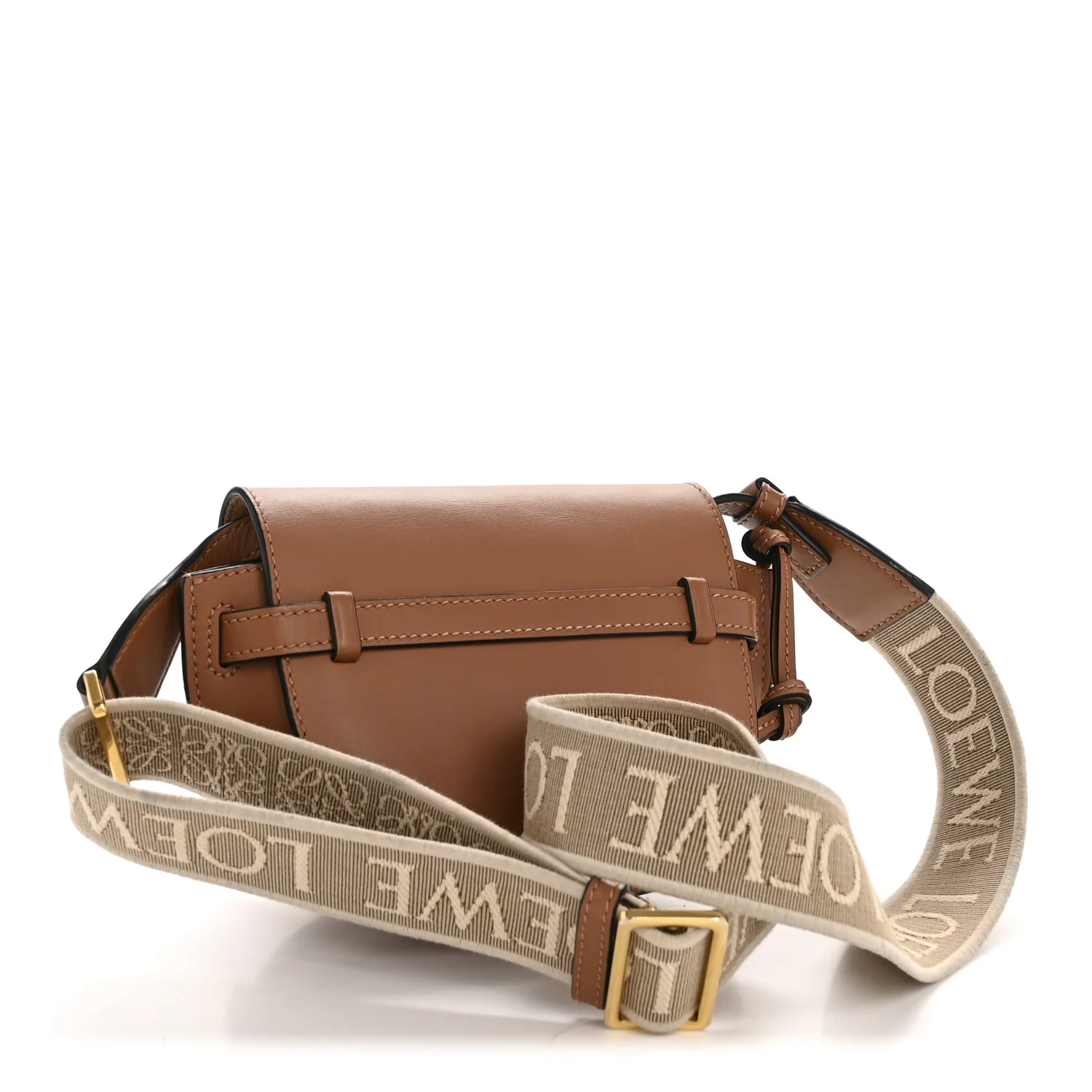 Calfskin Jacquard Mini Gate Dual Bag Tan - Top Club