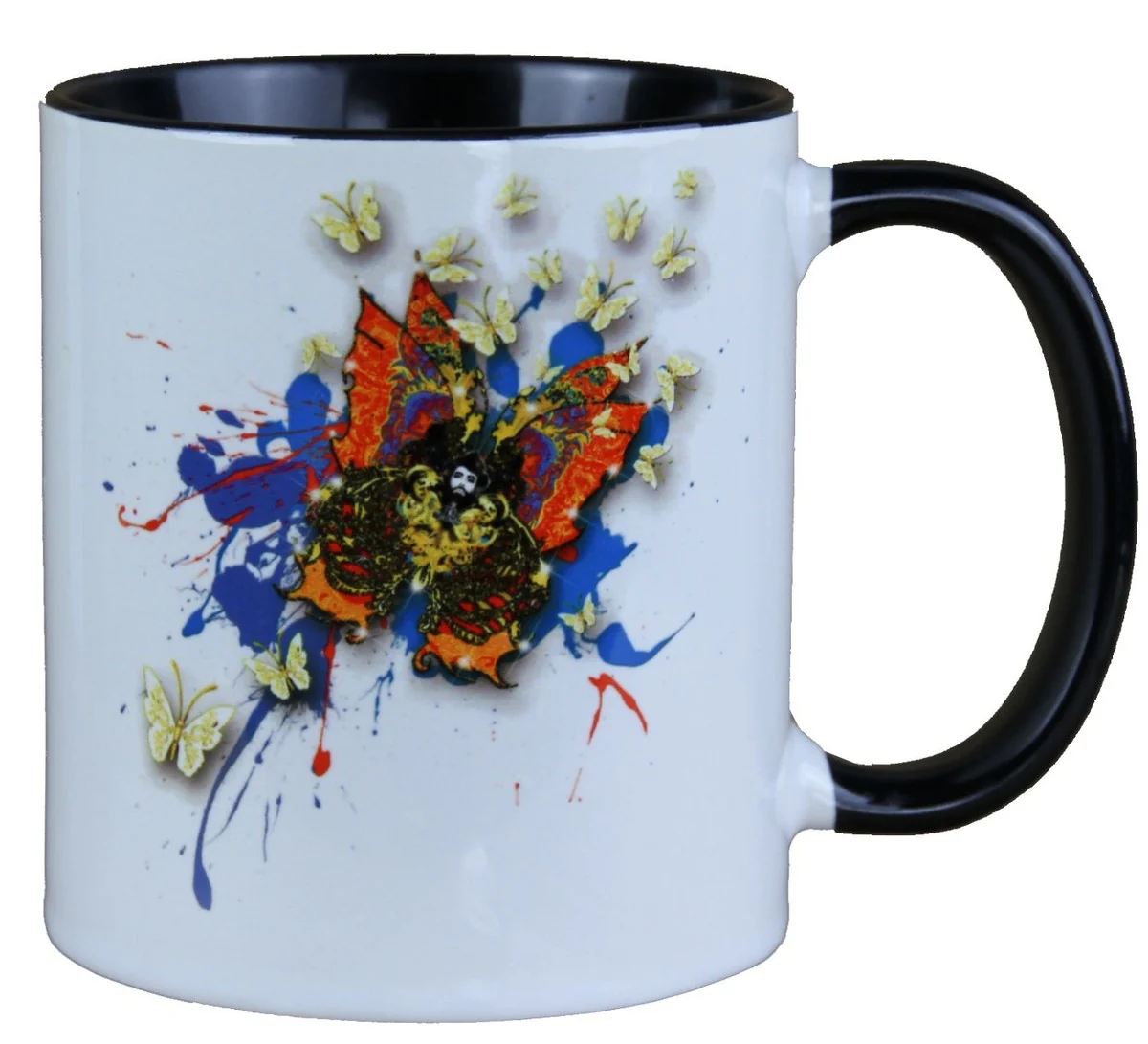 Harald Glööckler Pompöös Cup Butterflies Colorful - designed by Harald Glööckler