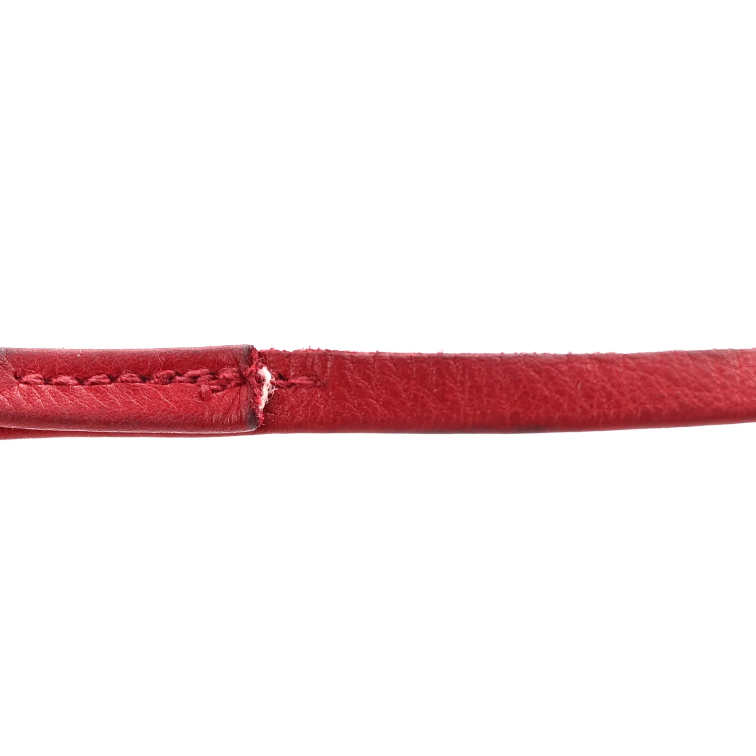 Lambskin Diamond Stitched CC Drawstring Shoulder Bag Red - Top Club