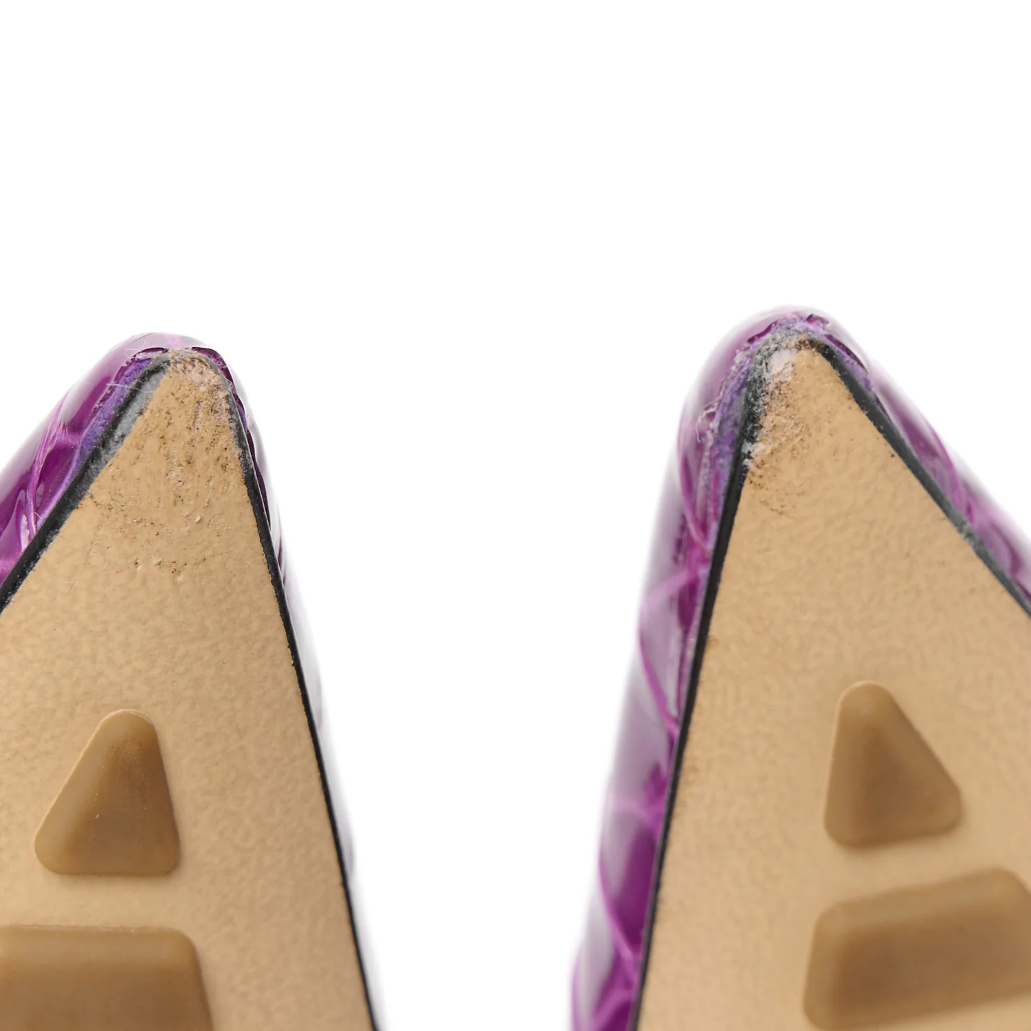 Gloss Calfskin Crocodile Embossed Punta Wedge Heels 40 Venom - Top Club