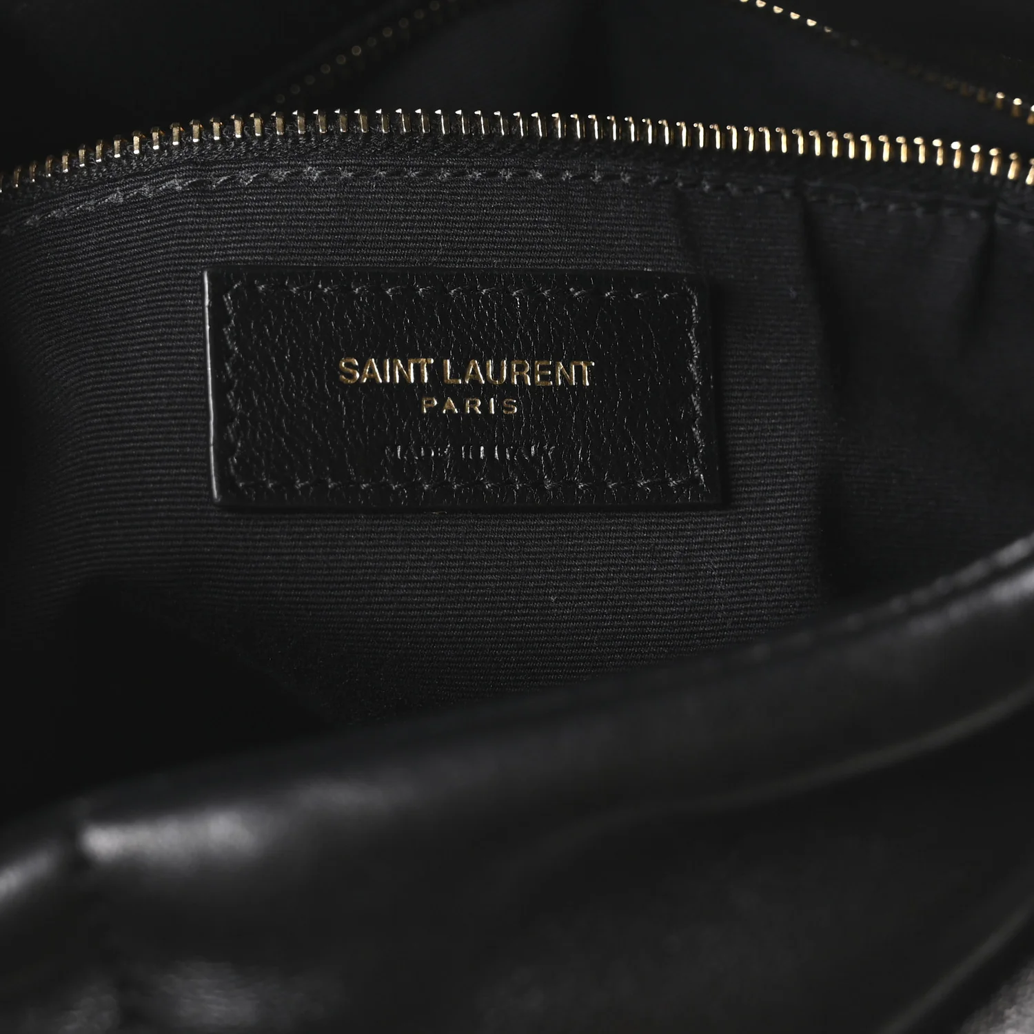 Lambskin Quilted Medium Loulou Puffer Monogram Chain Satchel Black - Top Club