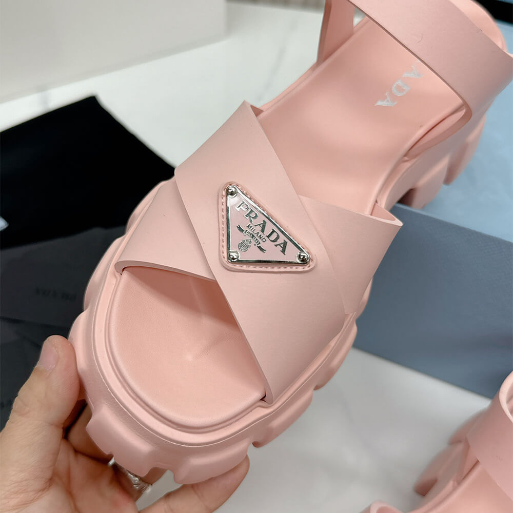 PRADA Monolith rubber sandals - Top Club