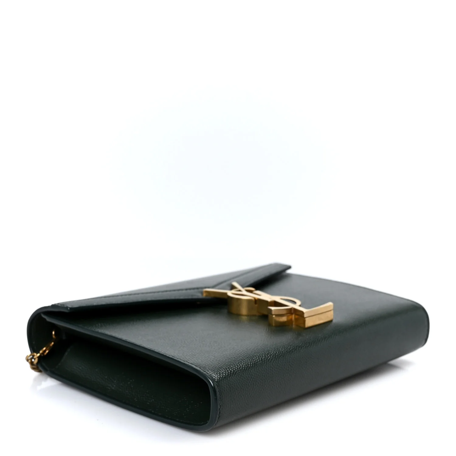 Grain De Poudre Monogram Cassandra Chain Wallet Dark Green - Top Club