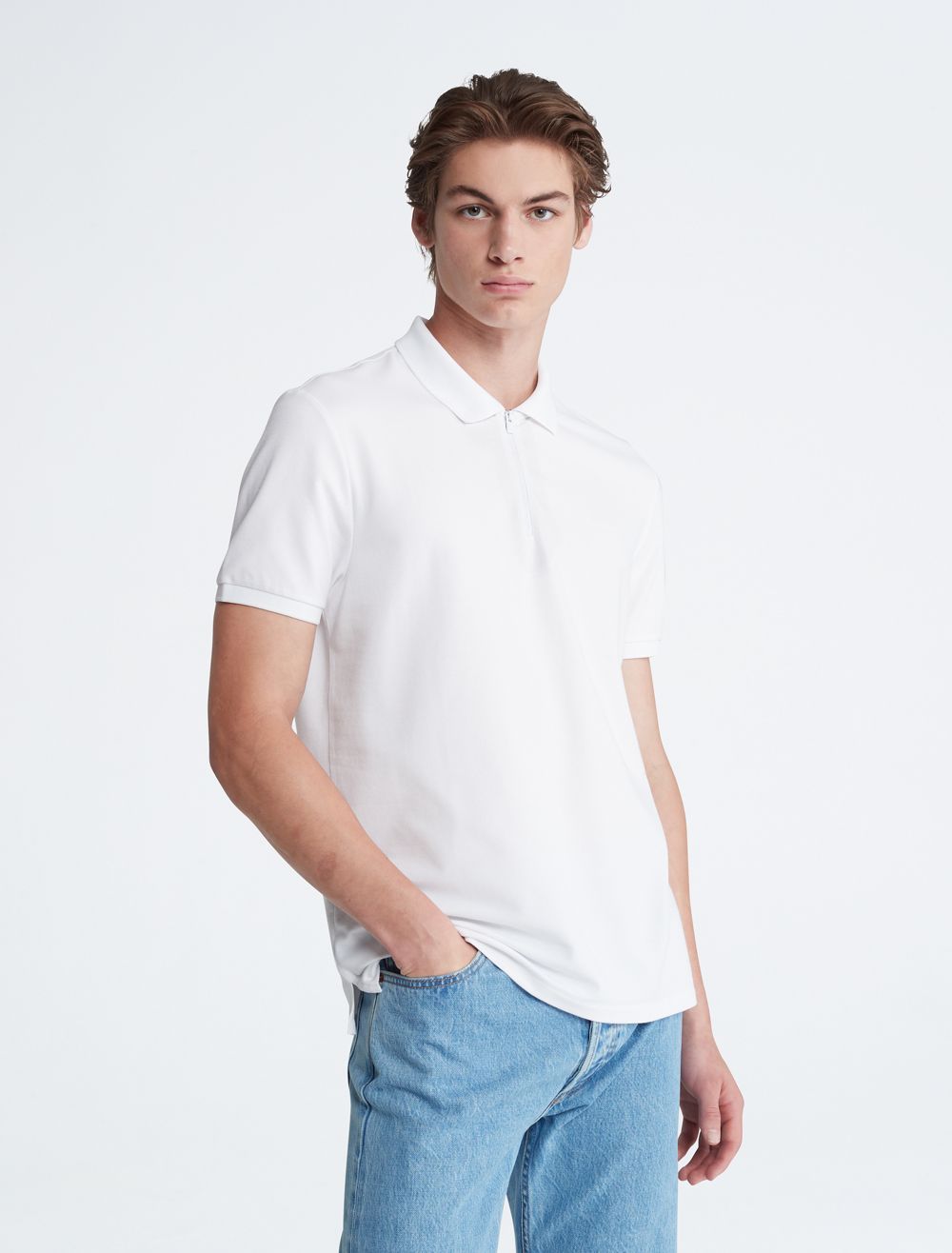 COACH Tech Zip Polo Shirt
