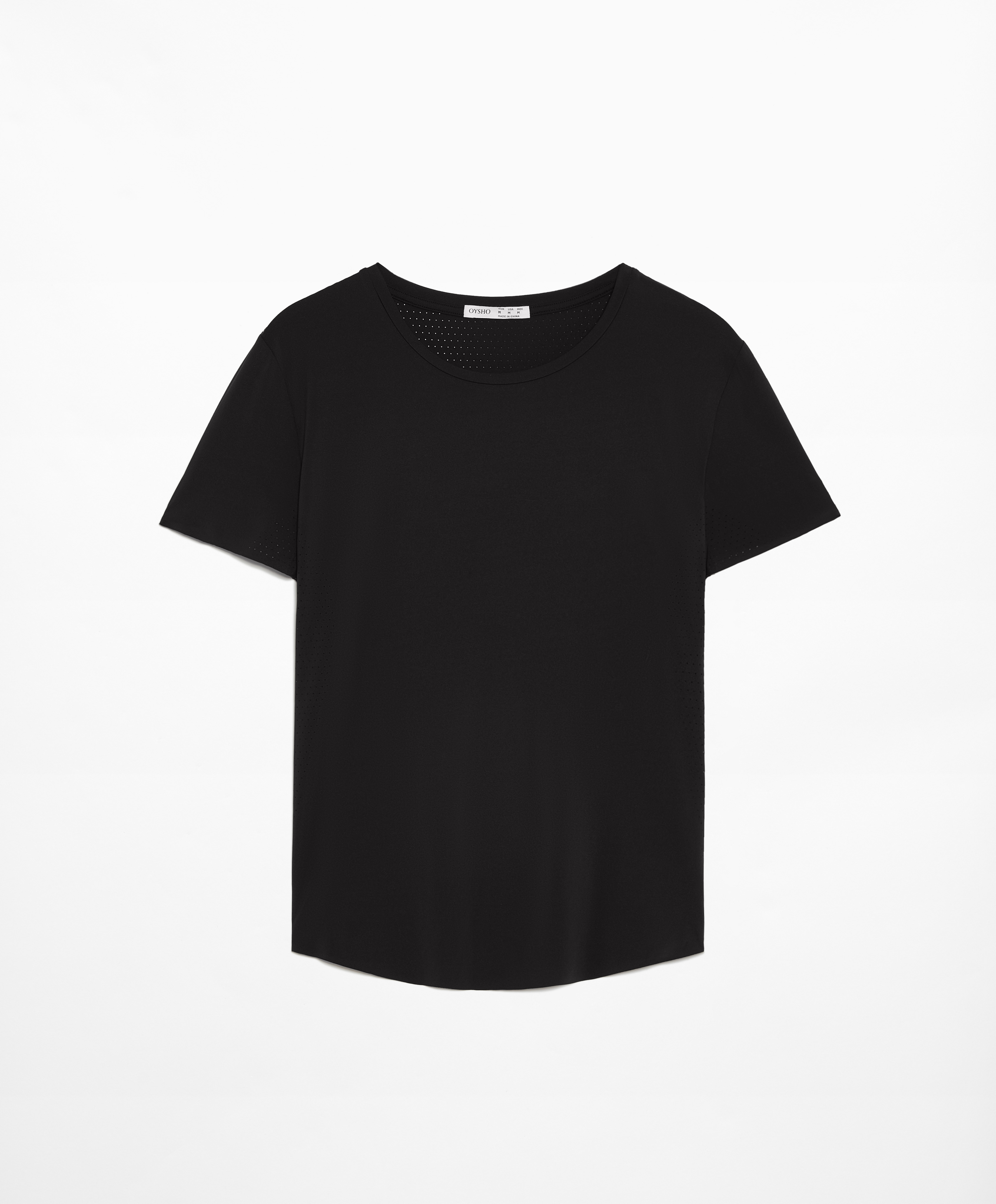 OYSHO Fitted short-sleeved technical T-shirt