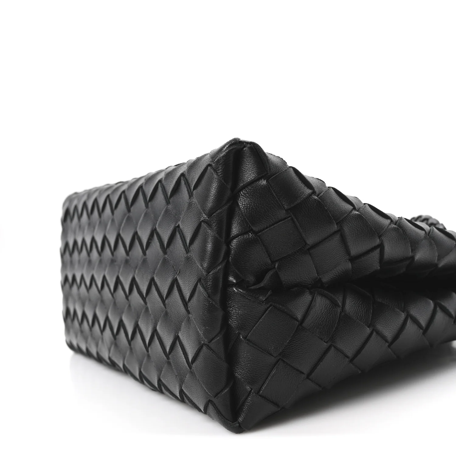 Nappa Intrecciato Small Andiamo Shoulder Bag Black - Top Club