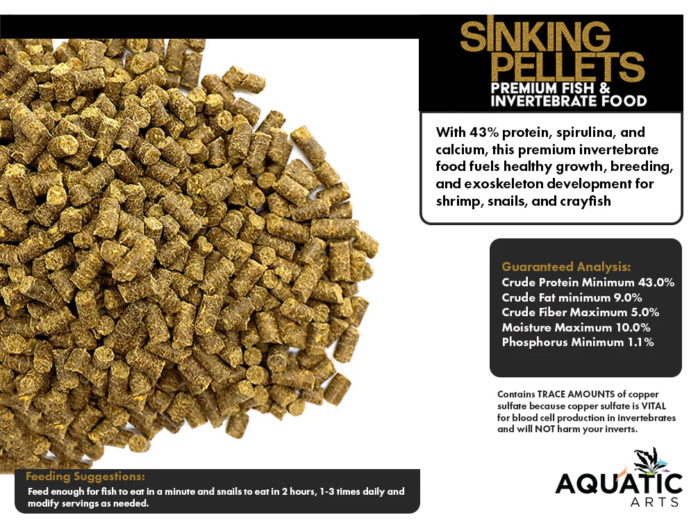 Aquatic Arts Sinking Pellets 8oz (.5 lb)