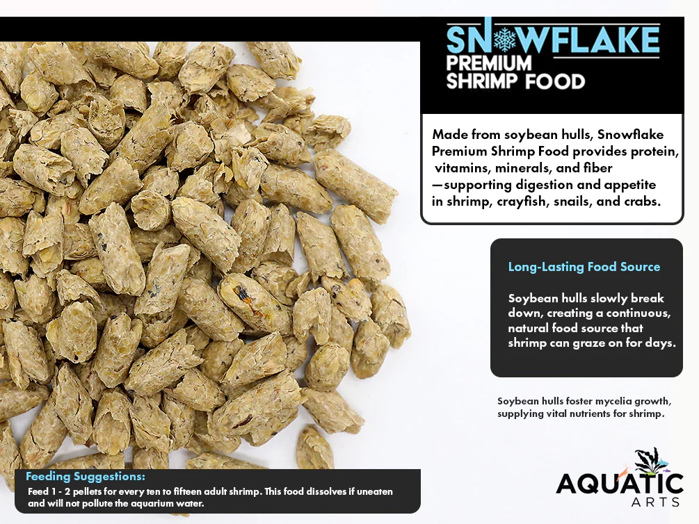 Aquatic Arts Snowflake Premium Shrimp Food (1-2 oz.)